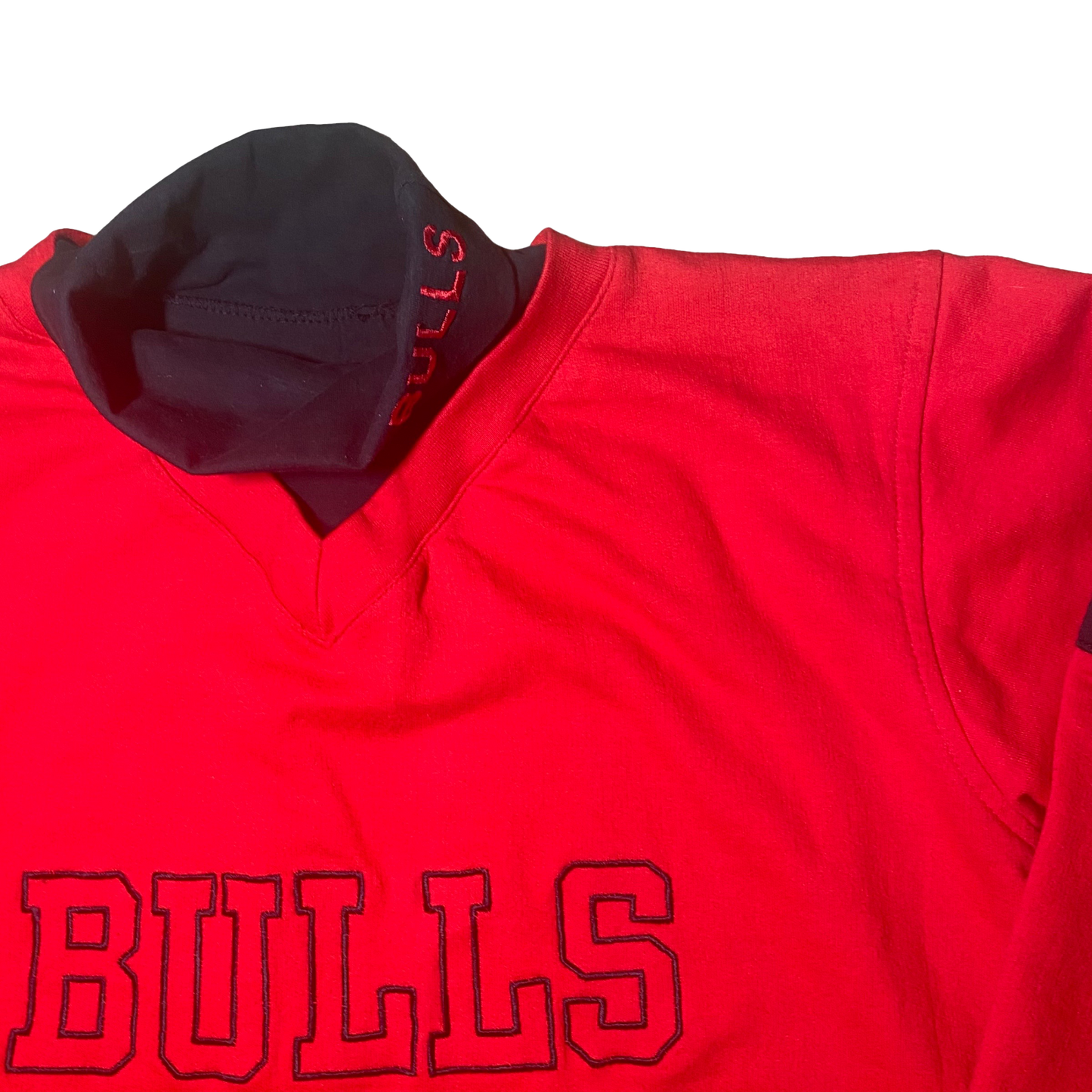 Chicago Bulls - Red Turtleneck Vintage 90s Sweatshirt