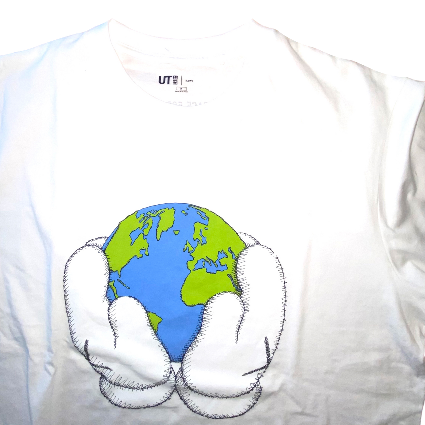 Kaws x Uniqlo - Peace For All Graphic White T-Shirt