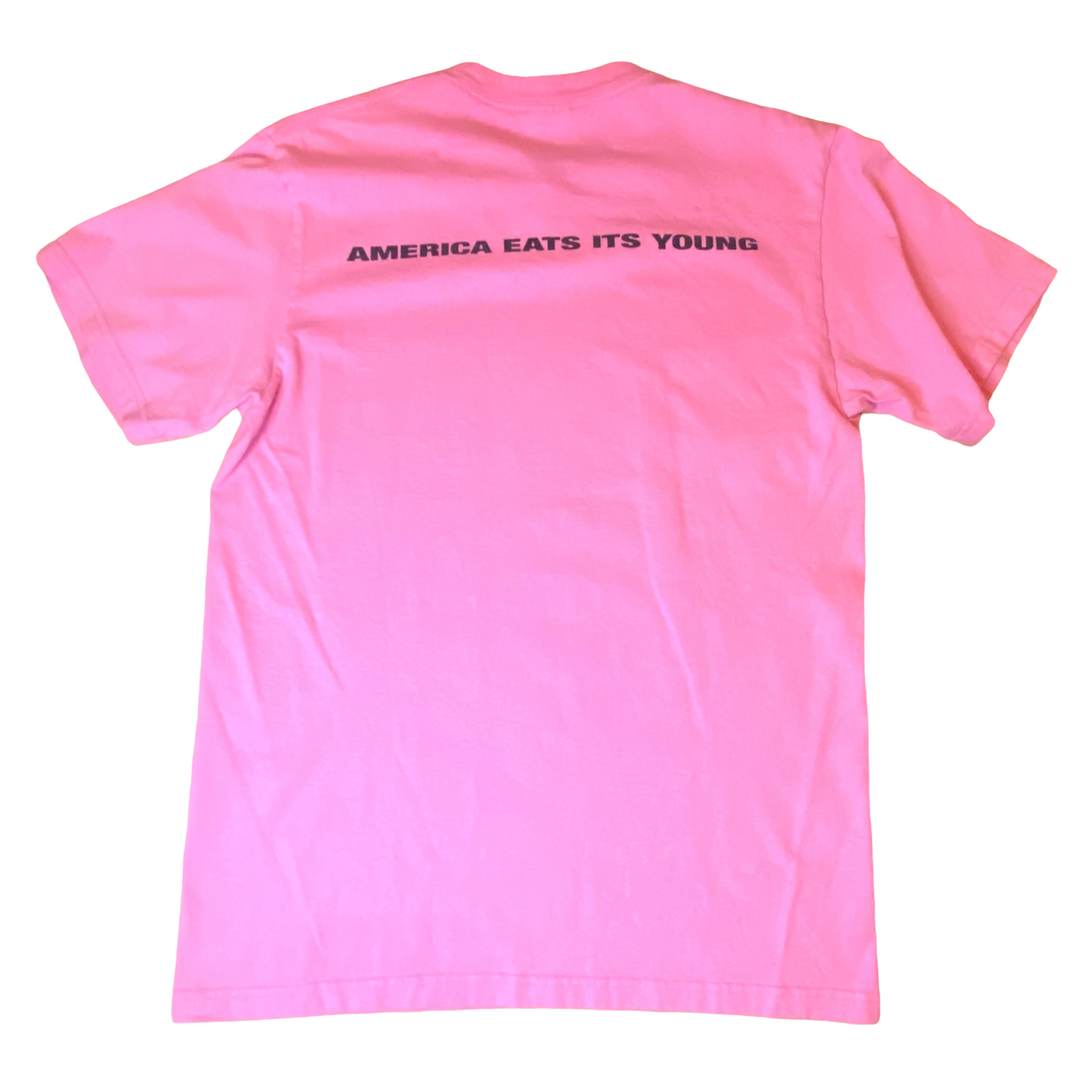 Supreme - 21AW America Eats its Young Pink T-Shirt