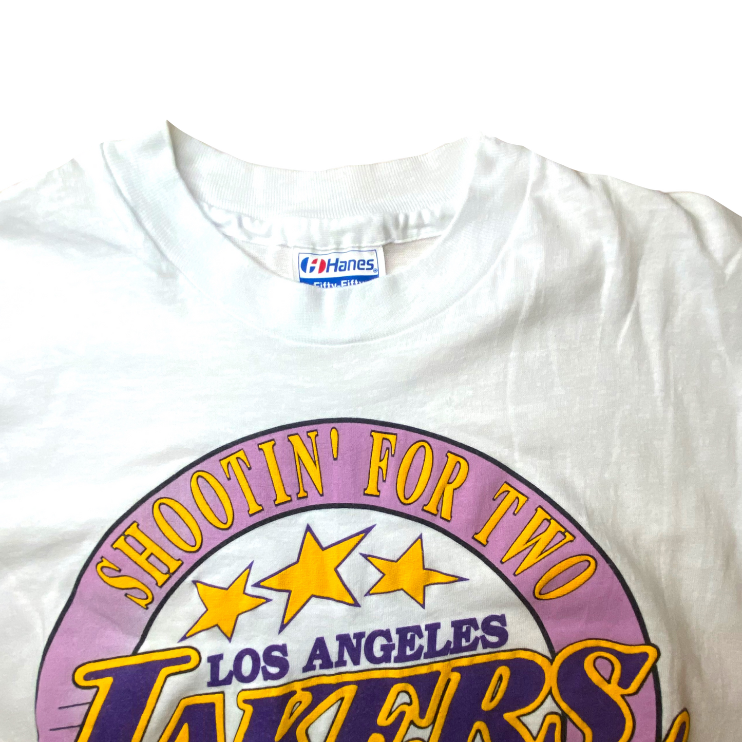 Hanes - Los Angeles Lakers 88 Back To Back Championships Vintage T-Shirt