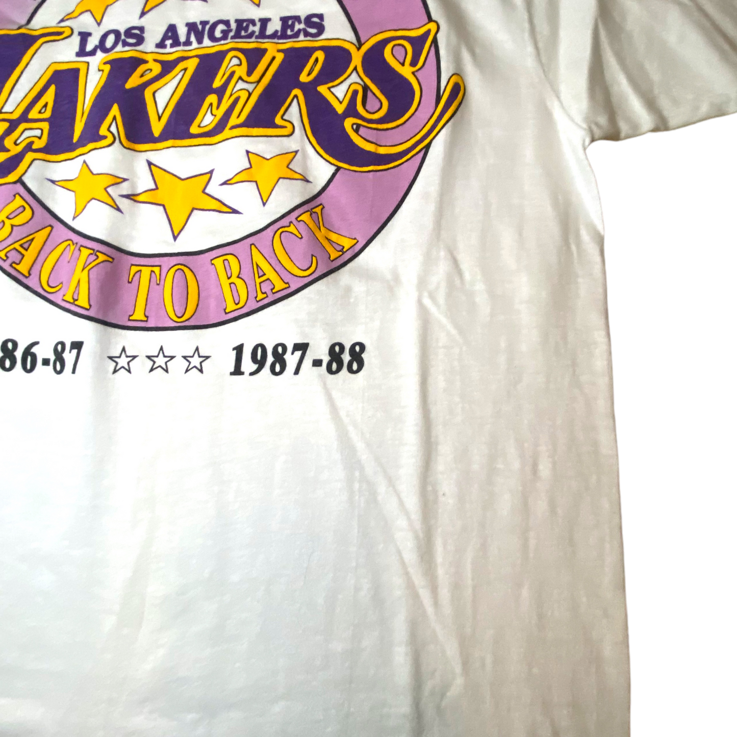 Hanes - Los Angeles Lakers 88 Back To Back Championships Vintage T-Shirt