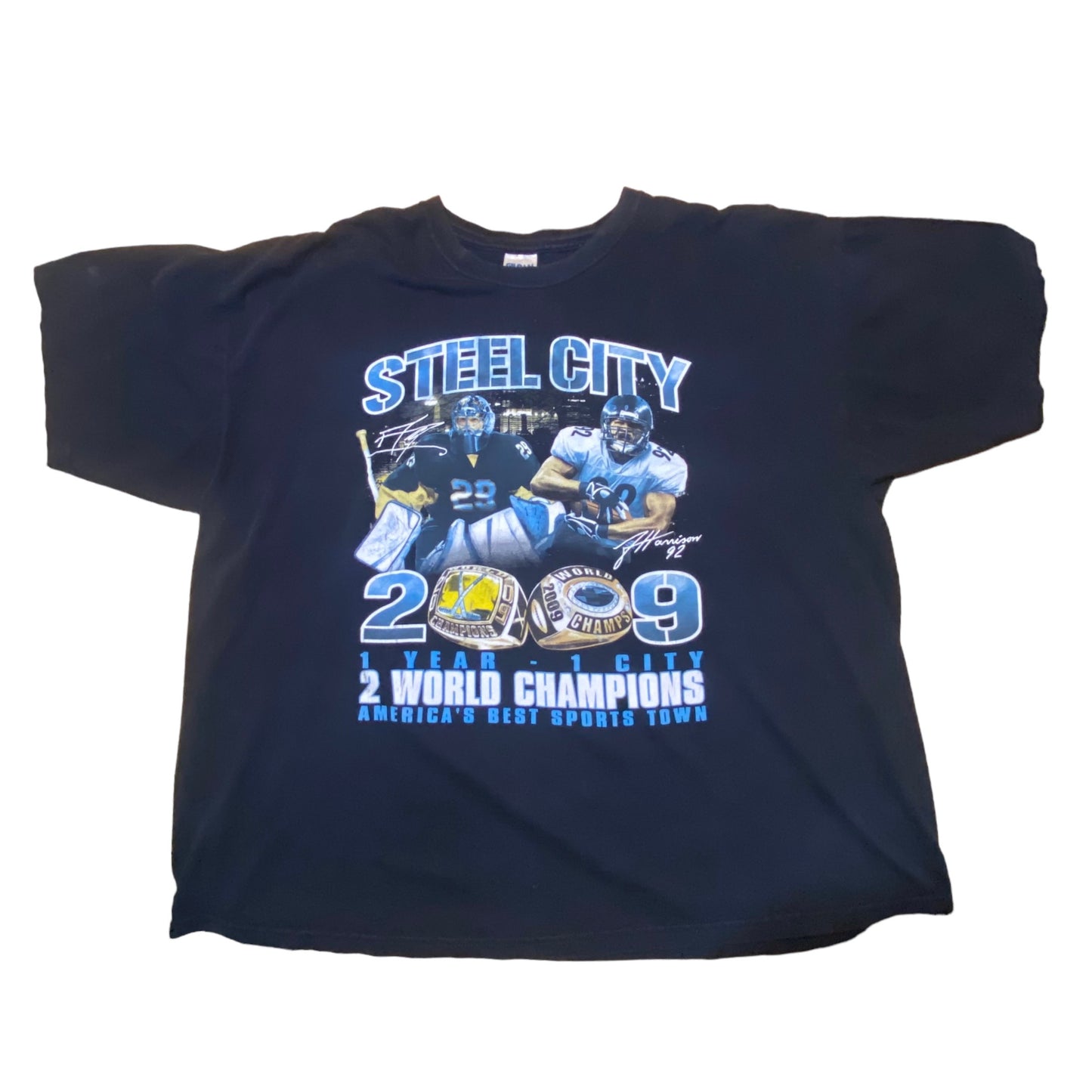 Gildan - Steel City Graphic 2009 Vintage T-Shirt