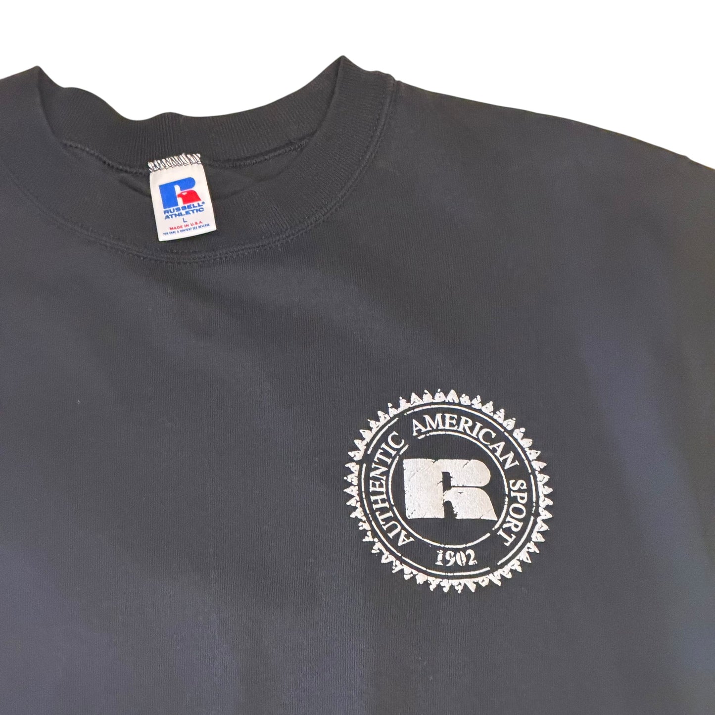 Russell Athletic - Black Graphic Vintage 90s T-Shirt