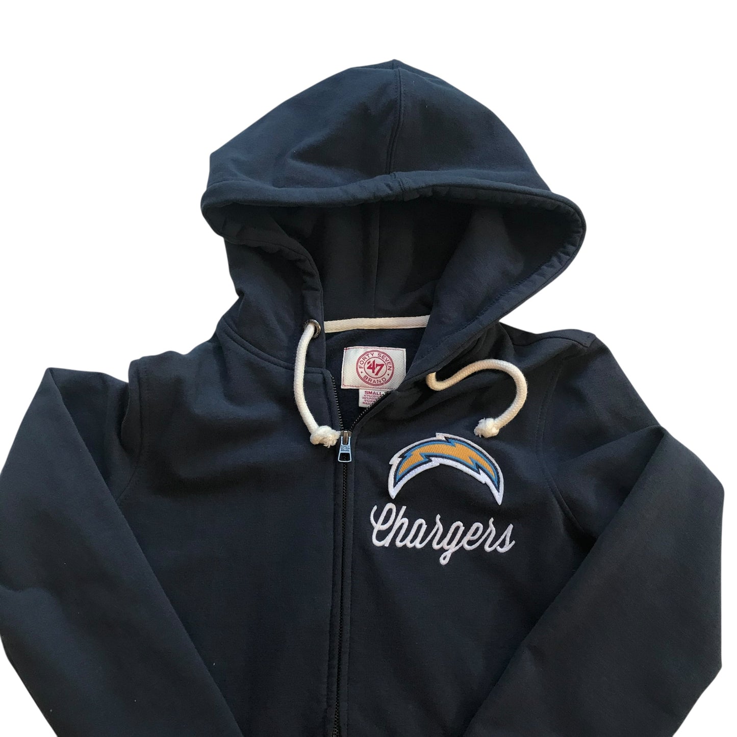 47 Brand - Los Angeles Chargers Womens Full Zip Hoodie Sweatshirt