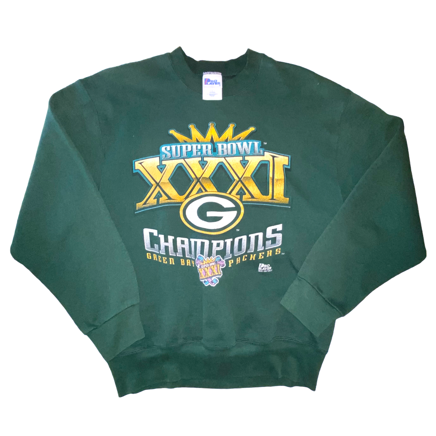 Pro Player - Green Bay Packers Vintage 1997 Super Bowl Champions Crewneck Sweatshirt