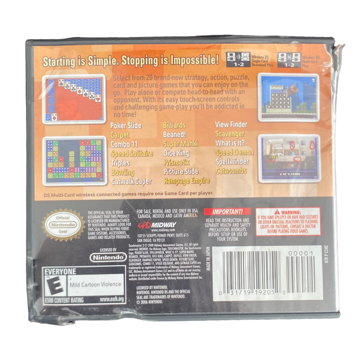 Nintendo DS - Touchmaster 2 CIB