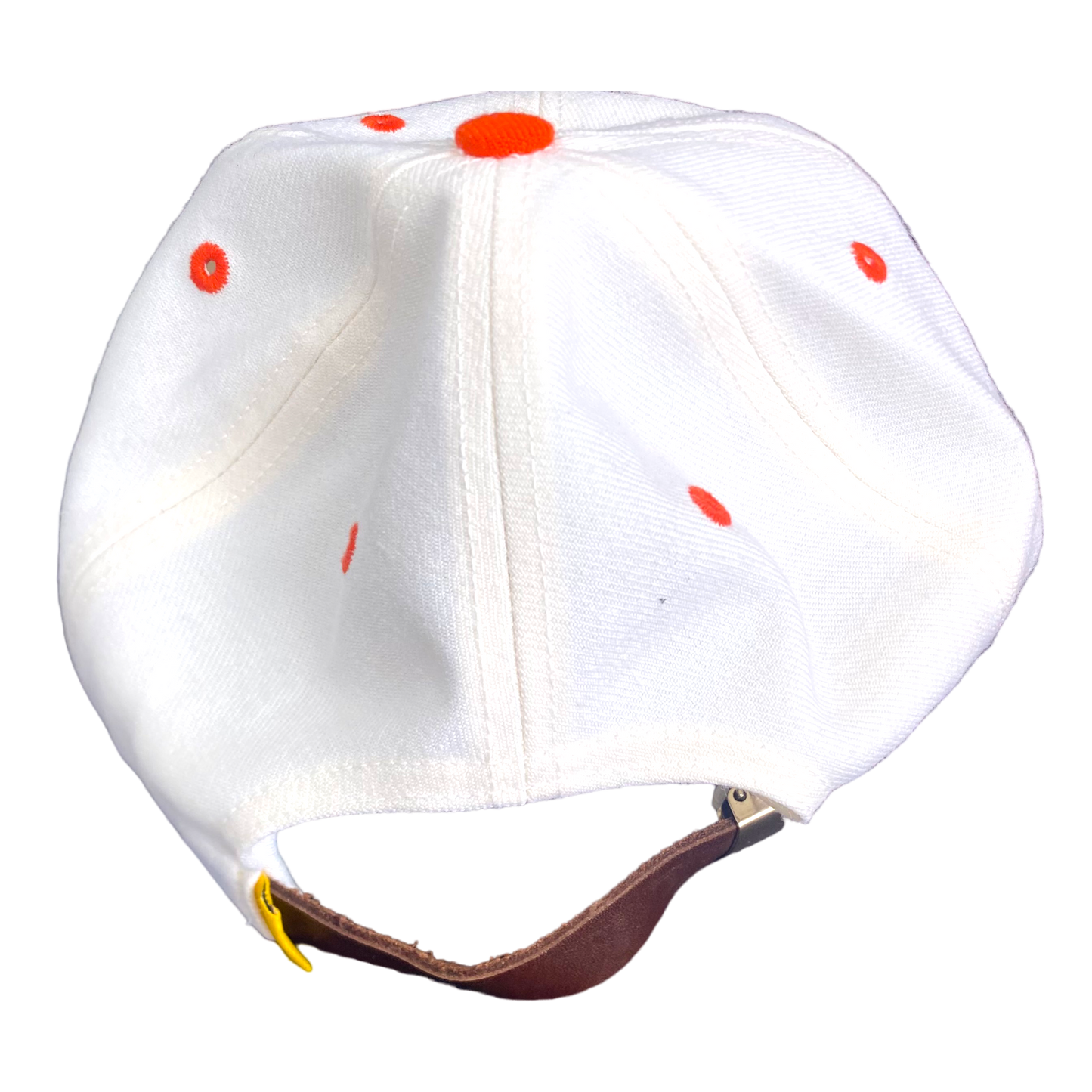 Golf Wang - G Orange/White Leather Strapback Hat
