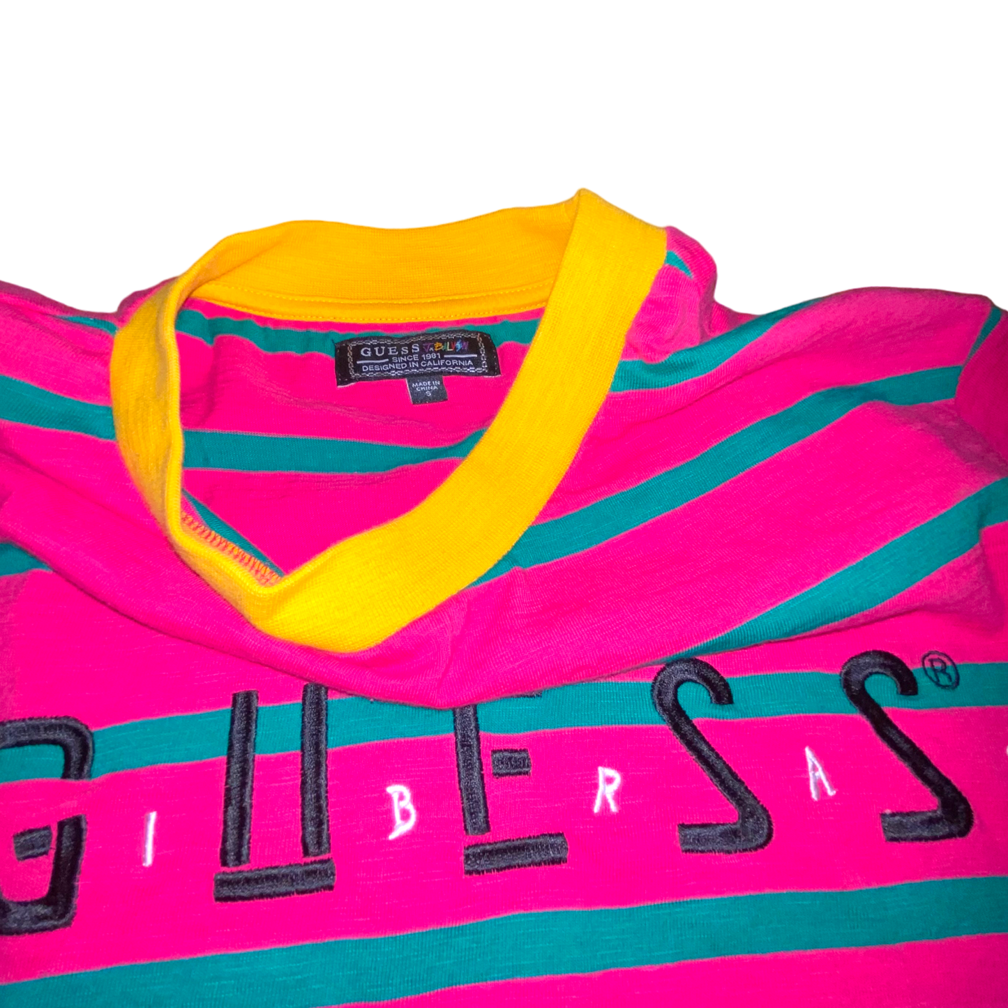 Guess Los Angeles x J. Balvin - Striped Pink T-Shirt