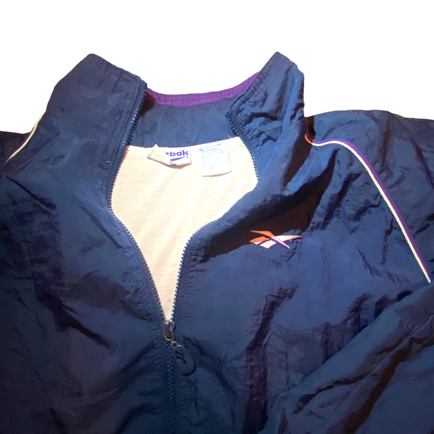 Reebok - Navy Vintage 90s Windbreaker Jacket