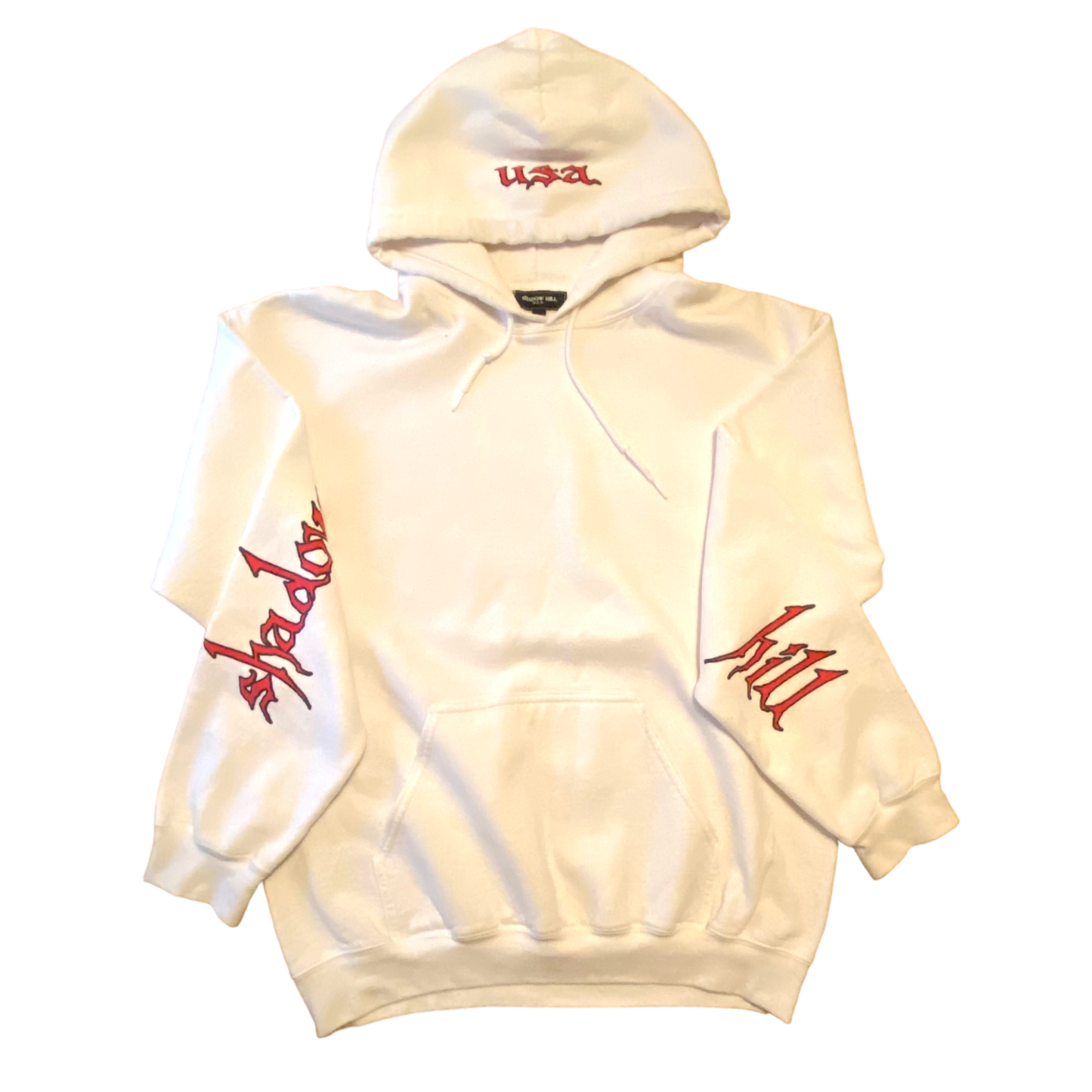 Shadow Hill - White Graphic Hoodie Sweatshirt
