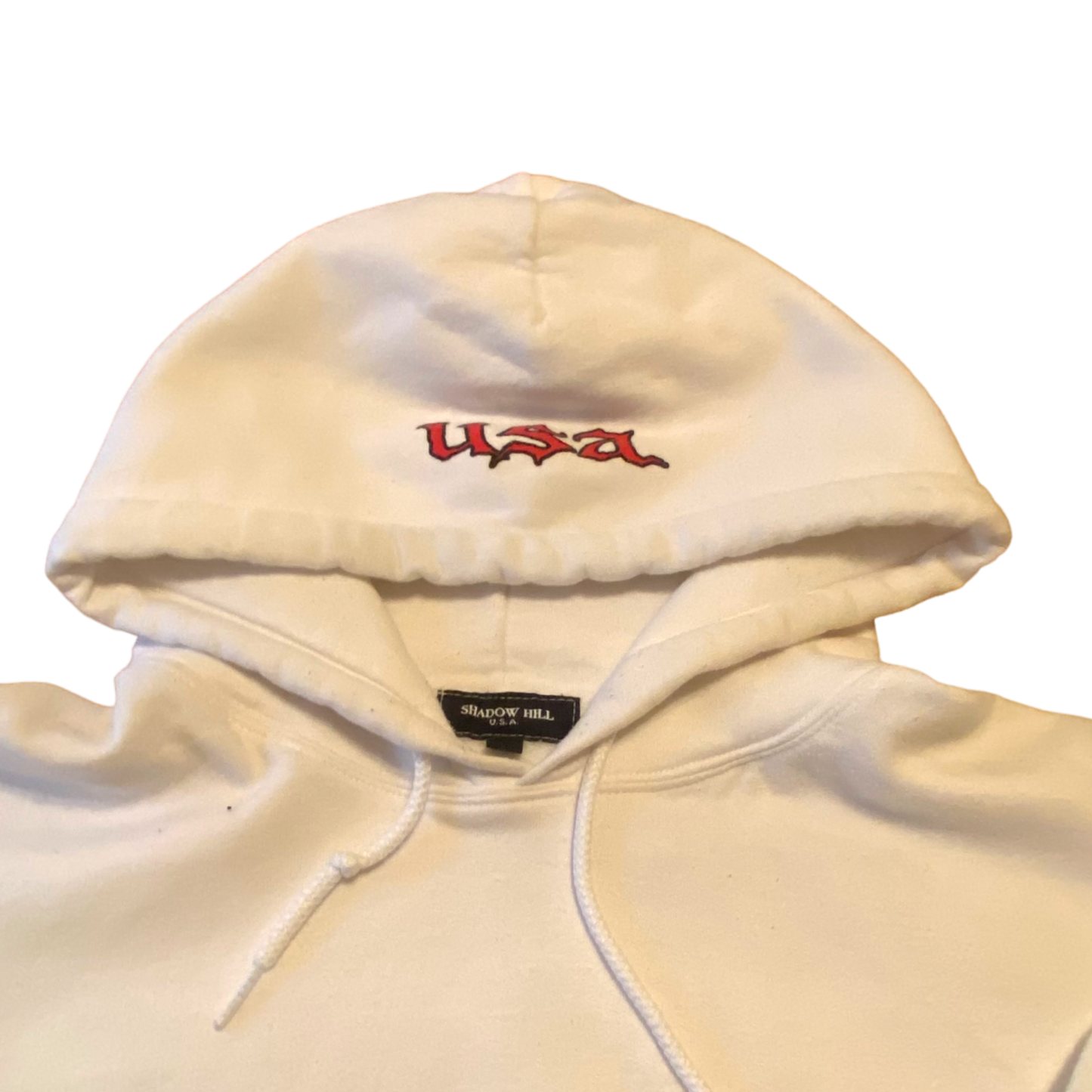 Shadow Hill - White Graphic Hoodie Sweatshirt