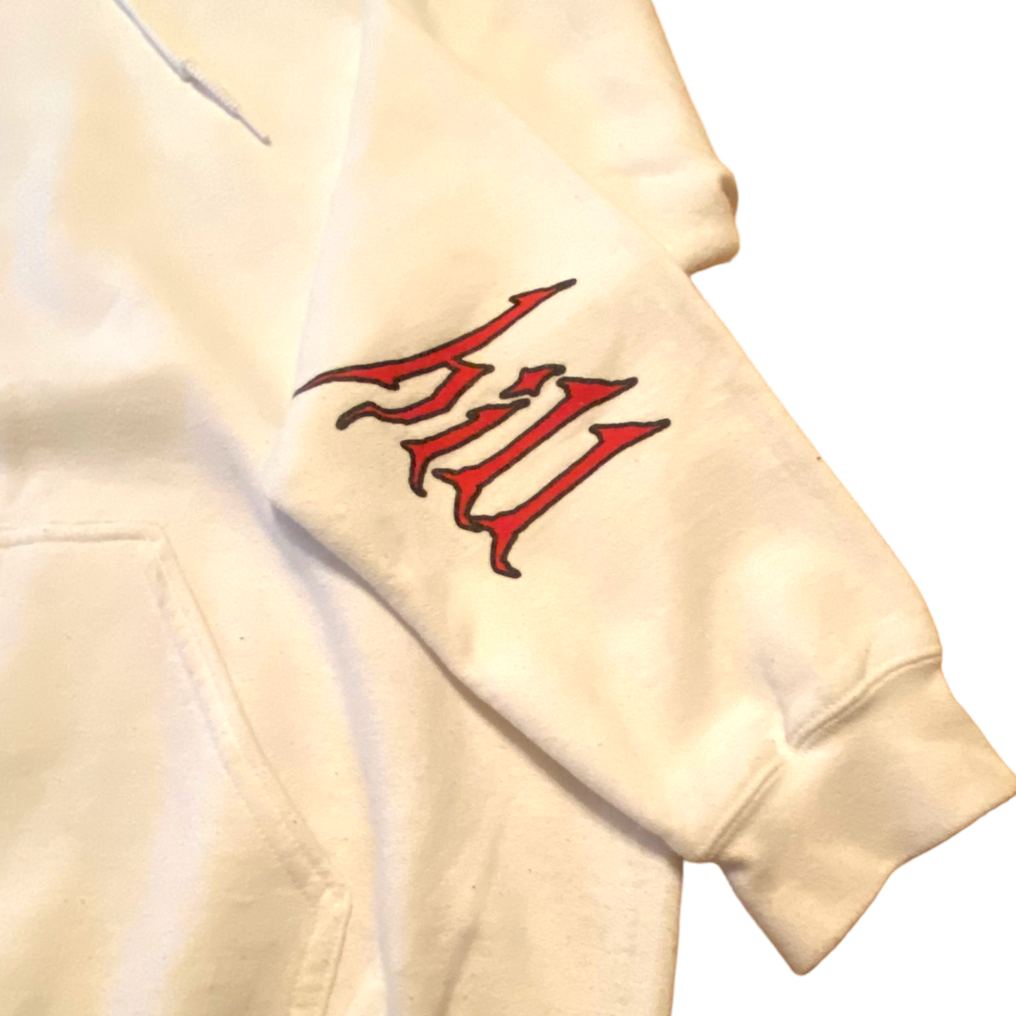 Shadow Hill - White Graphic Hoodie Sweatshirt