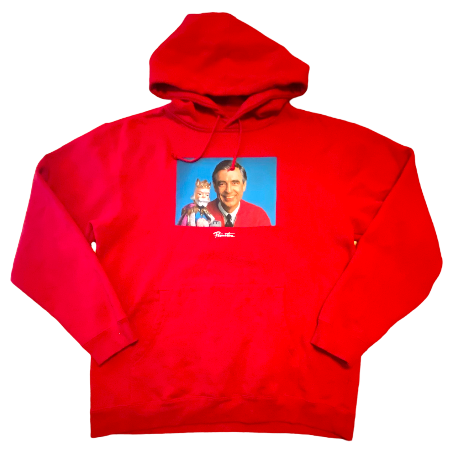 Primitive - Mister Rodgers Graphic Red Hoodie Sweatshirt