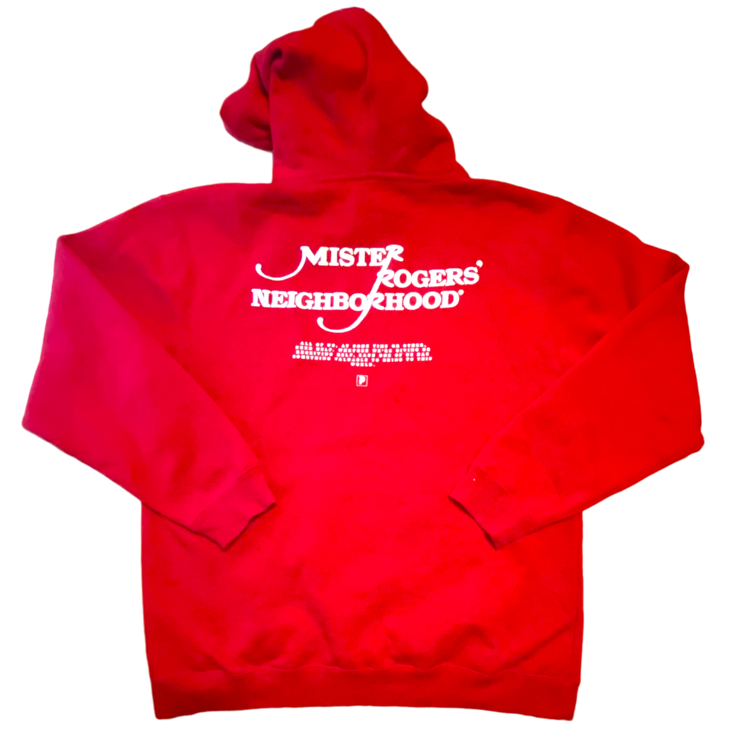 Primitive - Mister Rodgers Graphic Red Hoodie Sweatshirt