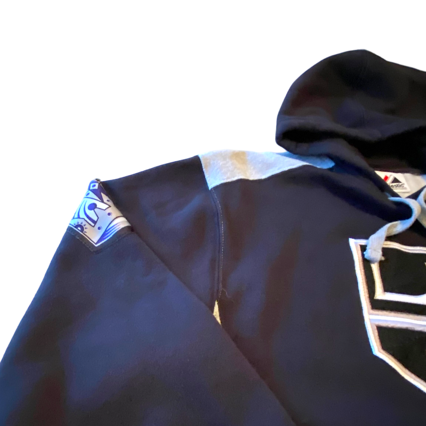 Majestic - Los Angeles Kings Vintage Y2K Grey/Black Hoodie Sweatshirt