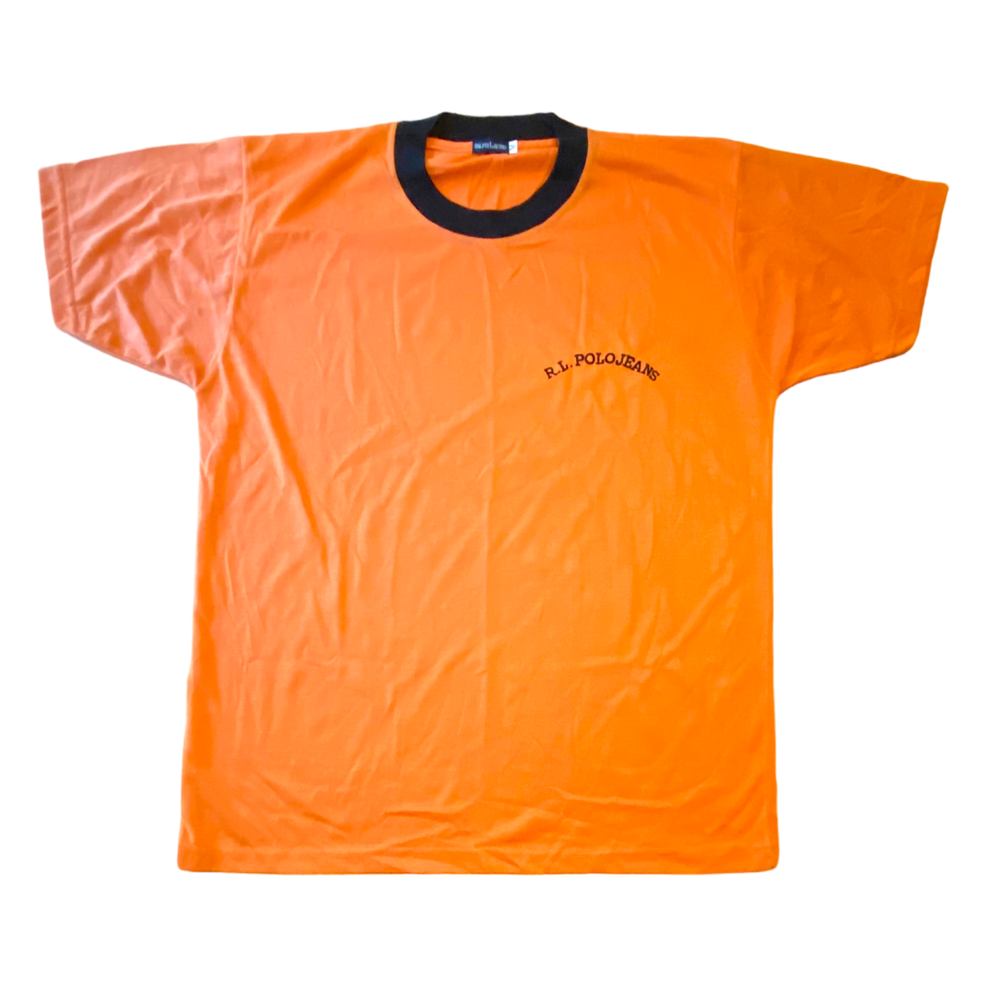 Ralph Lauren - Polo Jeans Orange Vintage 80s Single Stitch T-Shirt