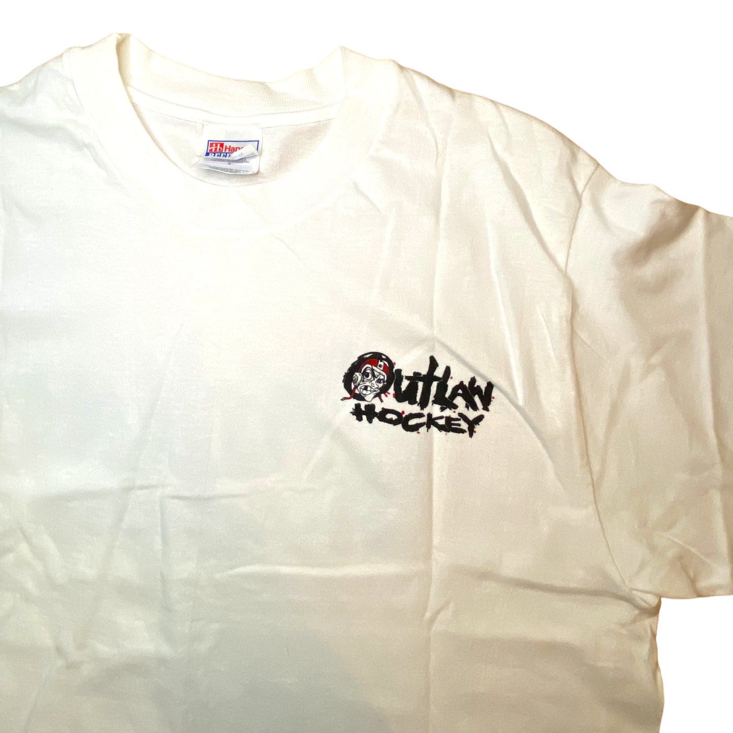 Hanes - Outlaw Hockey Vintage Y2K T-Shirt