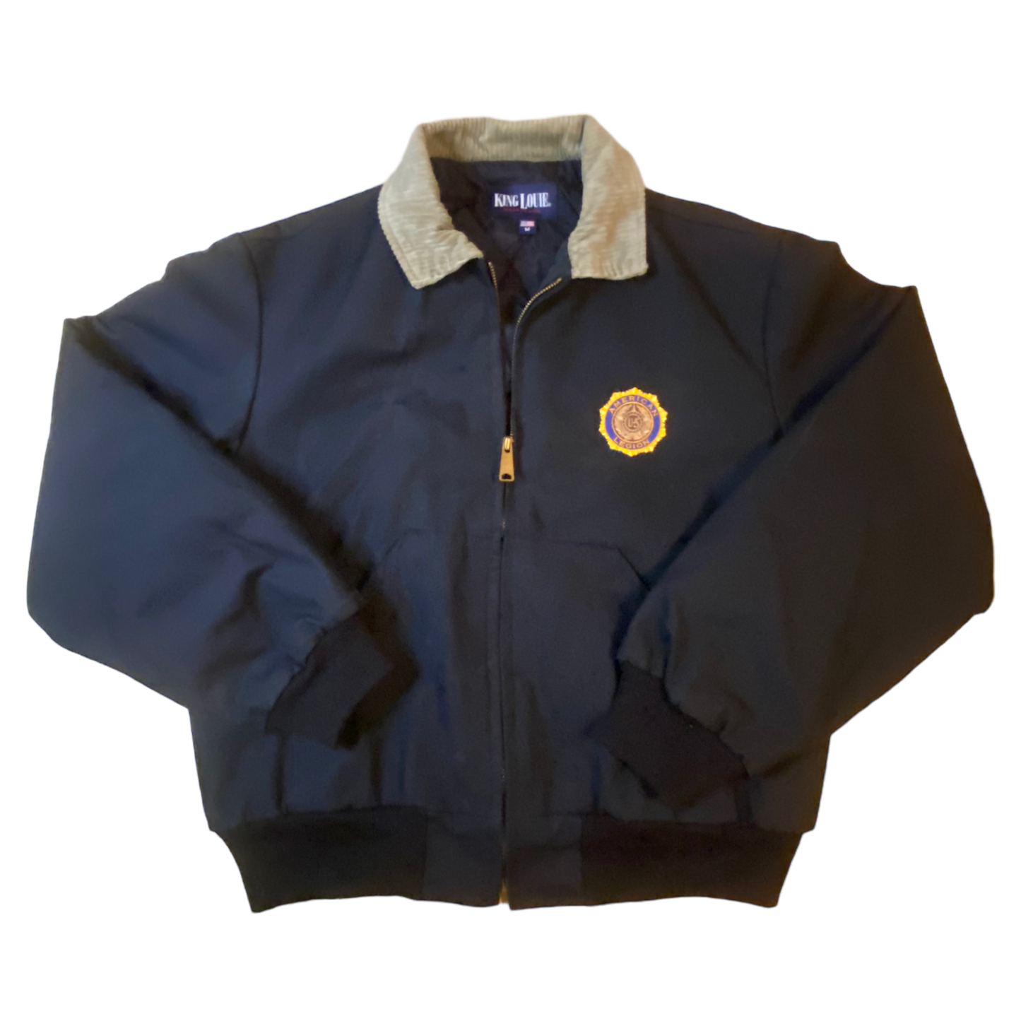 King Louie - Navy Full Zip American Legion Vintage 90s Jacket