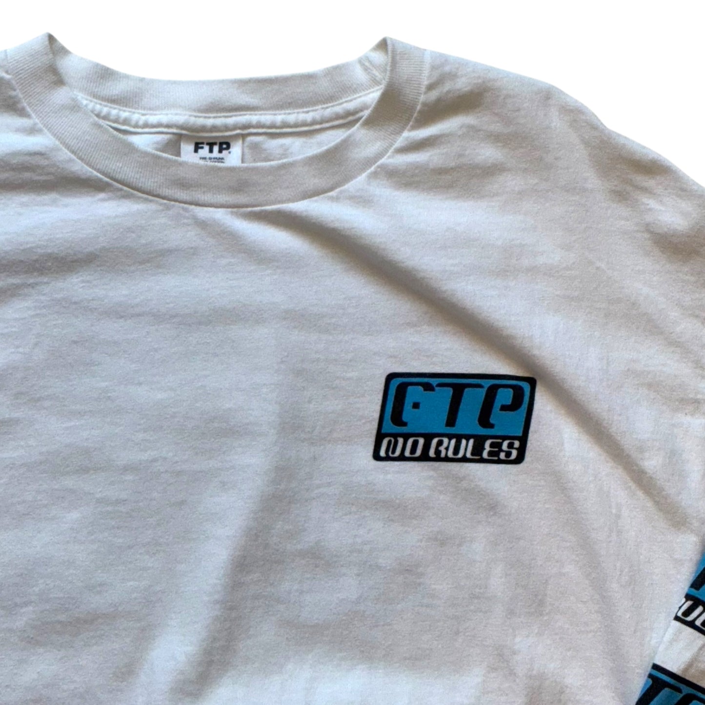 FTP - No Rules Longsleeve Graphic White T-Shirt