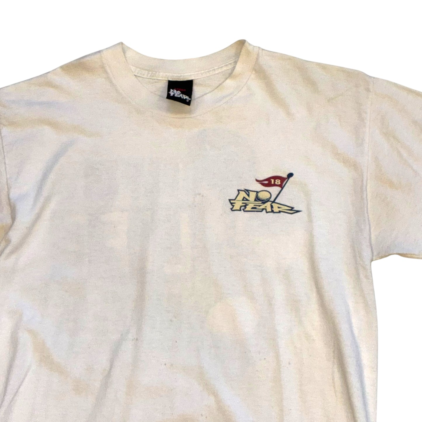 No Fear - White 1996 Golf Graphic T-Shirt