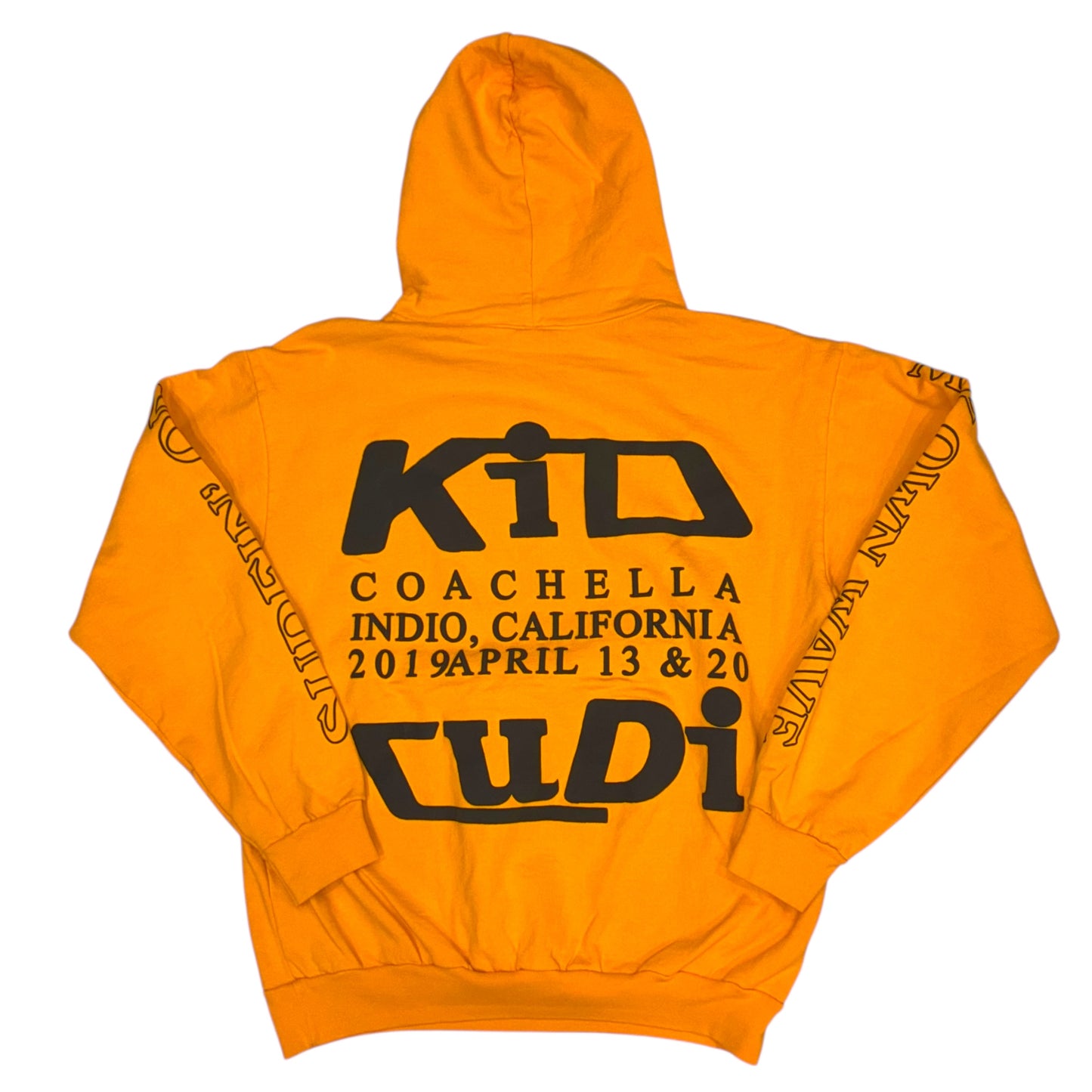 Kid Cudi x CPFM - 2019 Swim Puff Print Yellow Deadstock Rolling Loud Hoodie Sweatshirt