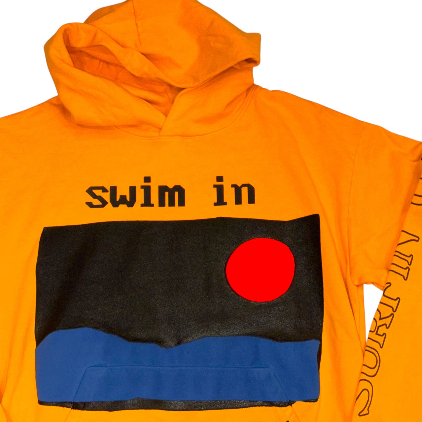 Kid Cudi x CPFM - 2019 Swim Puff Print Yellow Deadstock Rolling Loud Hoodie Sweatshirt