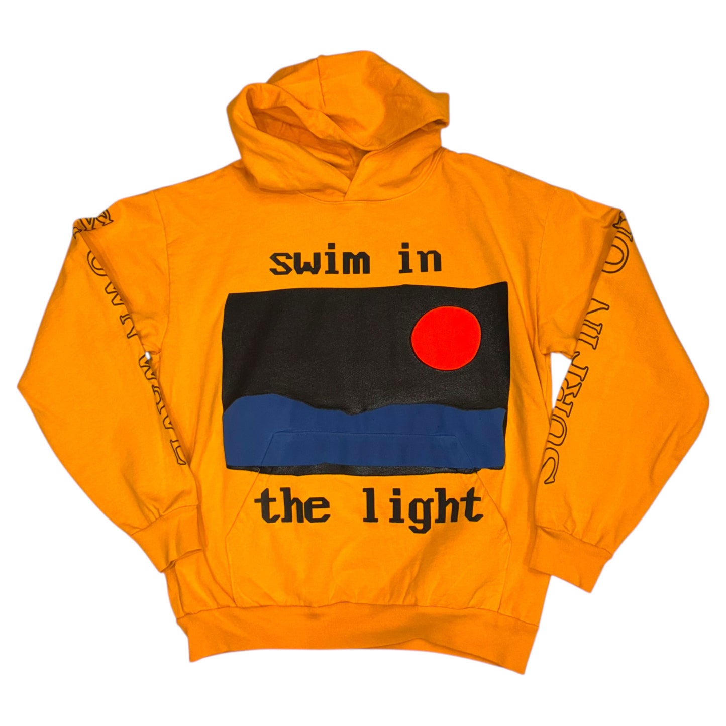Kid Cudi x CPFM - 2019 Swim Puff Print Yellow Deadstock Rolling Loud Hoodie Sweatshirt