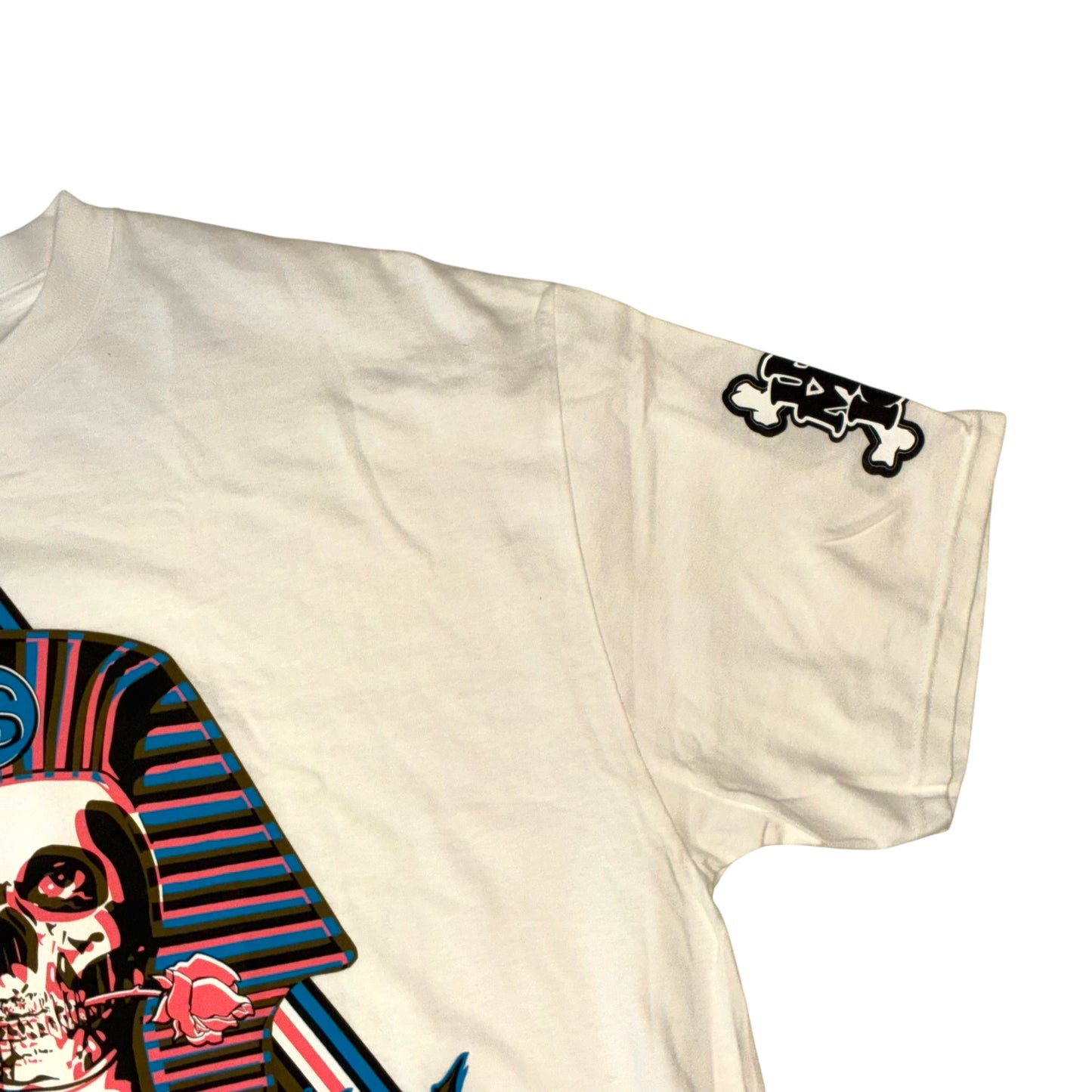 Stussy x In4mation - Vintage 2004 White Hawaiian Graphic Deadstock T-Shirt