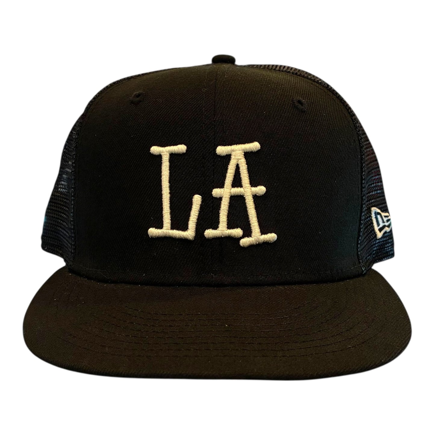 STUSSY x New Era - Los Angeles Trucker Black Fitted 7 3/8 Hat