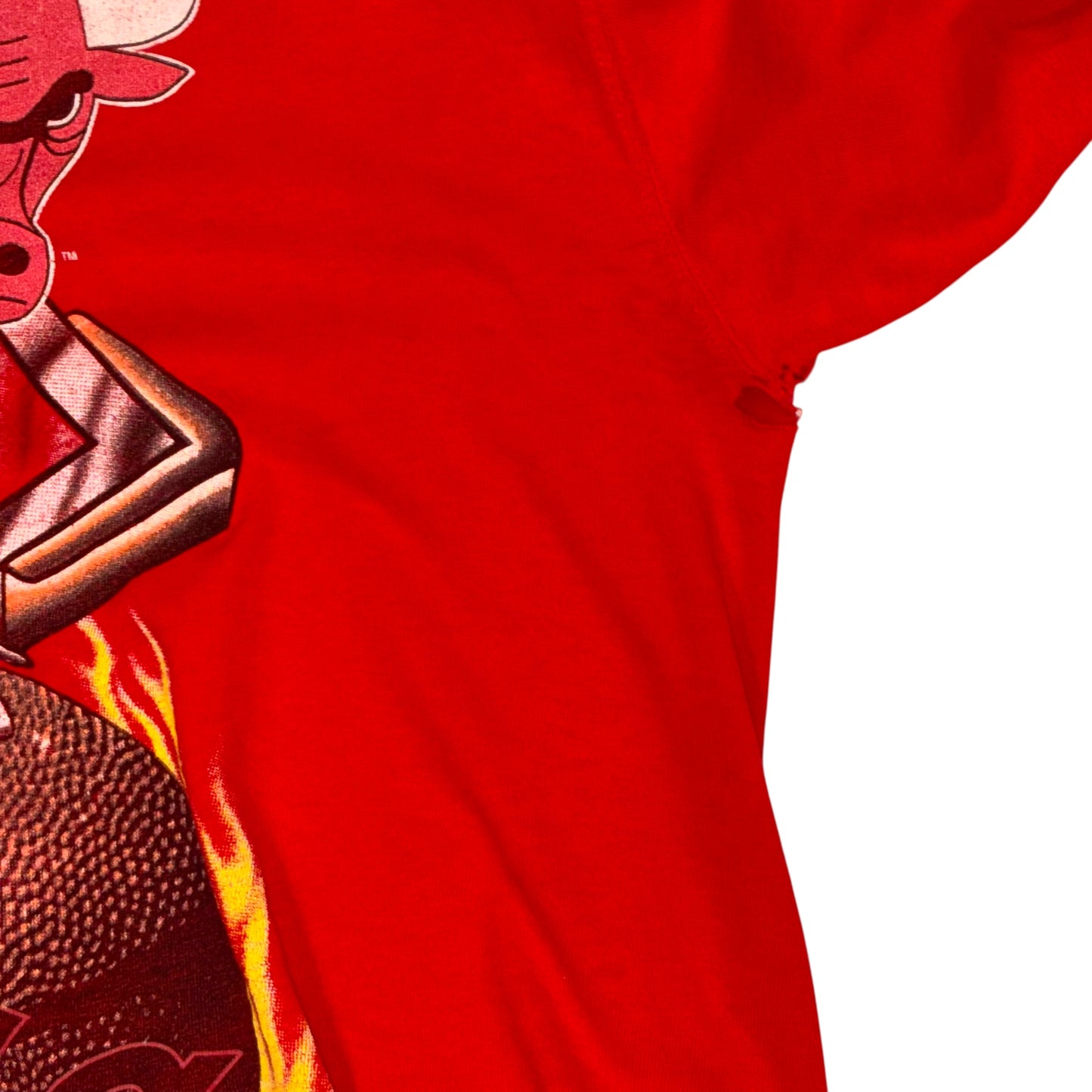 Magic Johnson T's - Chicago Bulls Red Vintage 90s T-Shirt
