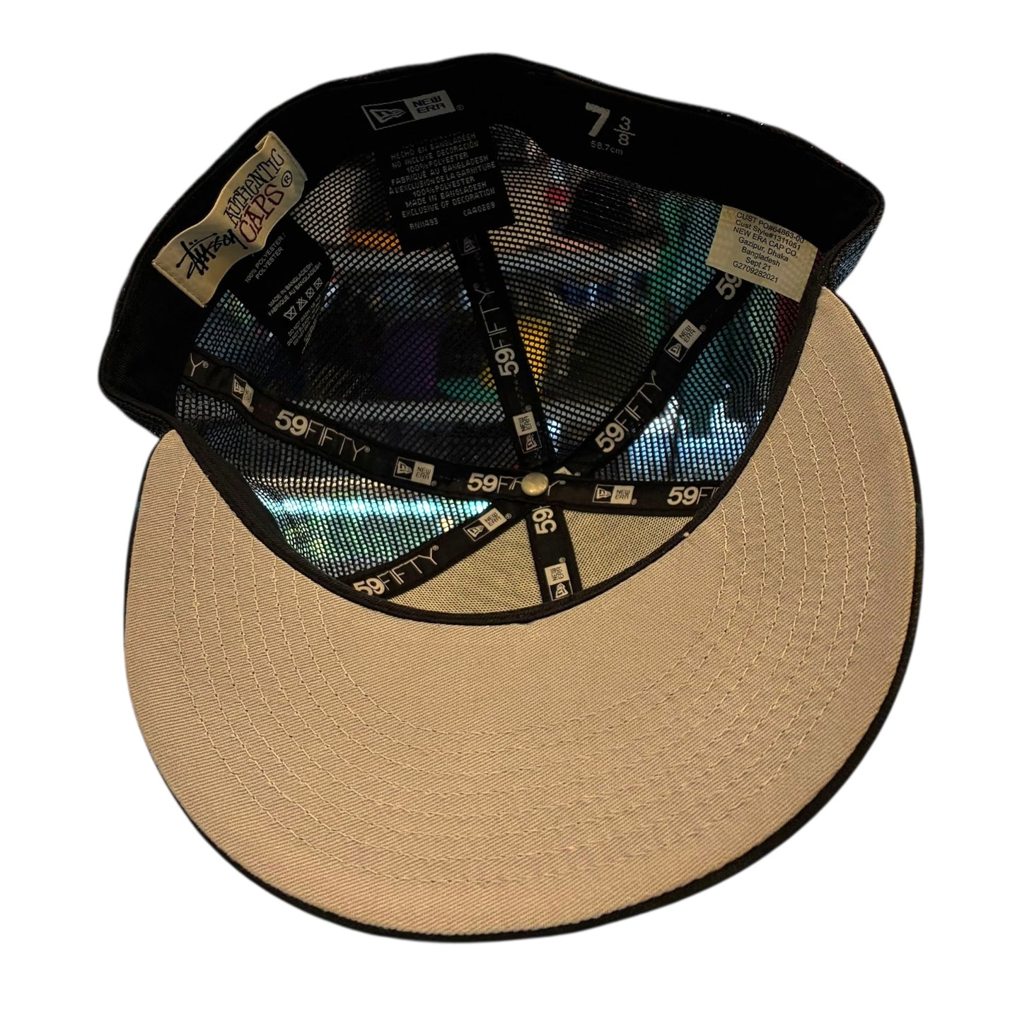STUSSY x New Era - Los Angeles Trucker Black Fitted 7 3/8 Hat
