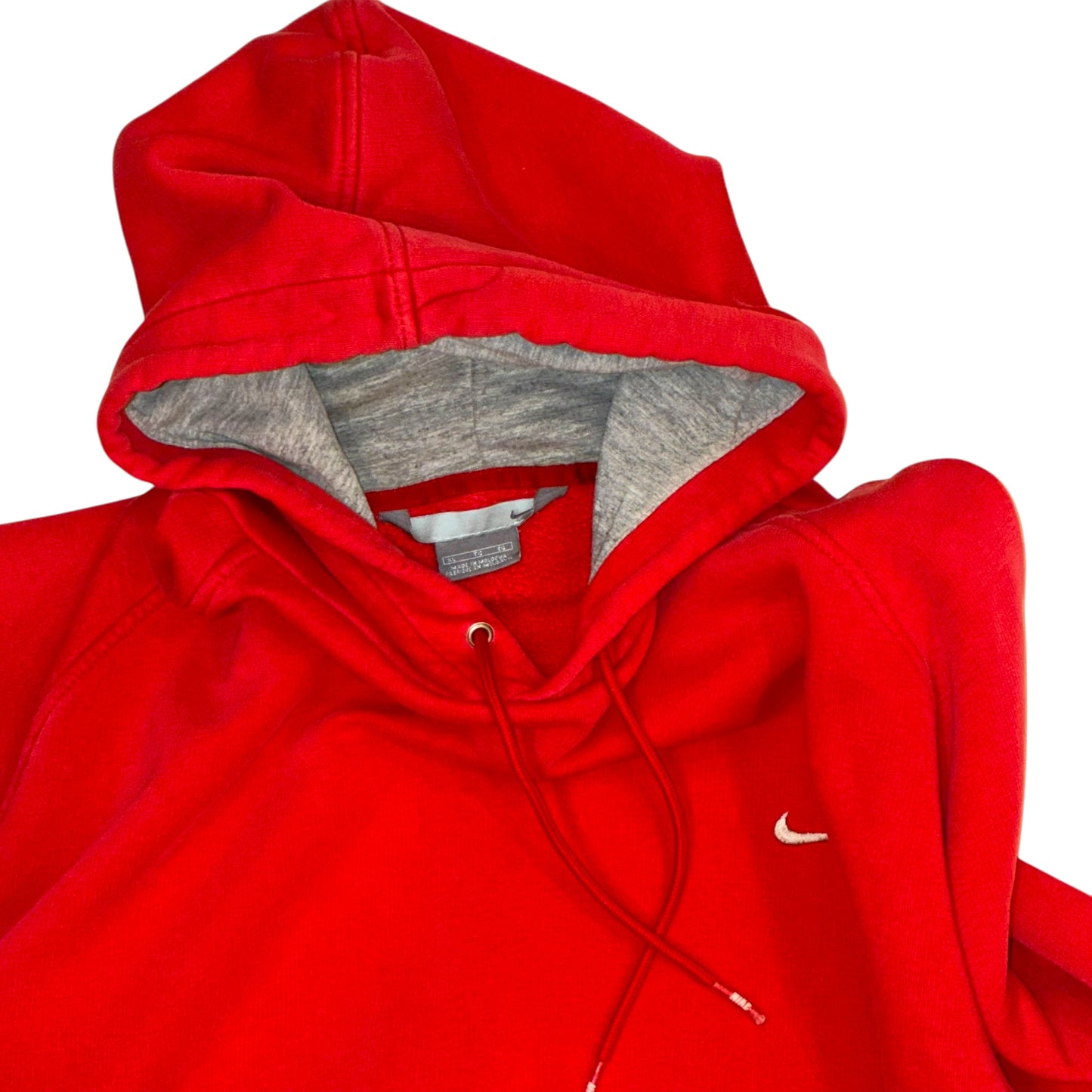 Nike Silver Tab - Red Essentials Vintage Y2K Hoodie Sweatshirt