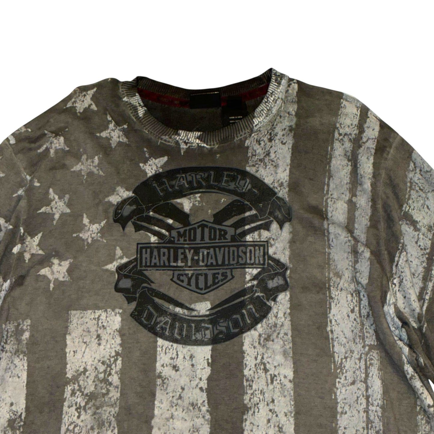 Harley Davidson - AOP Grey Graphic T-Shirt