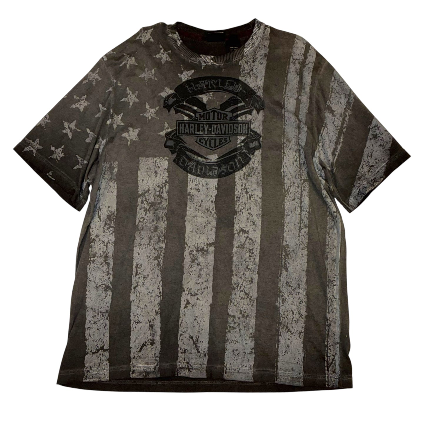 Harley Davidson - AOP Grey Graphic T-Shirt