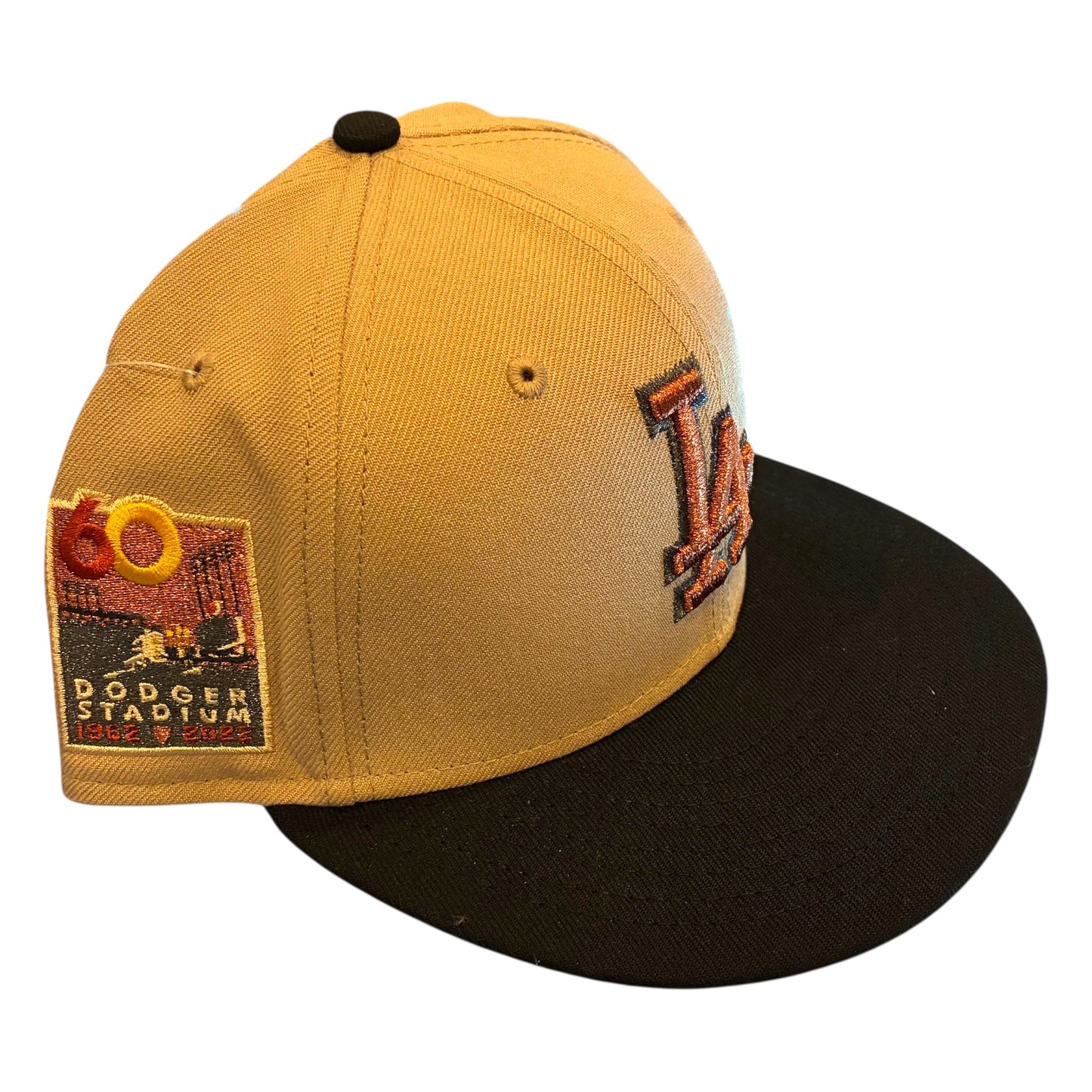New Era - Los Angeles Dodgers Fitted 7 1/4 Gold Emblem Hat