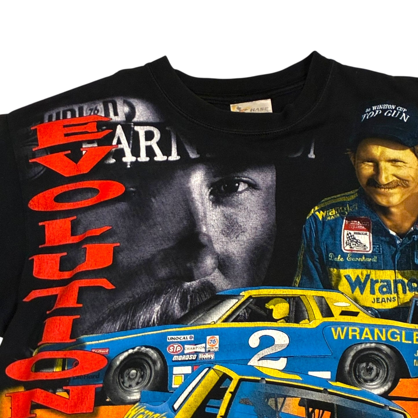 Chase Authentics - Dale Earnhardt AOP Black Vintage 90s T-Shirt