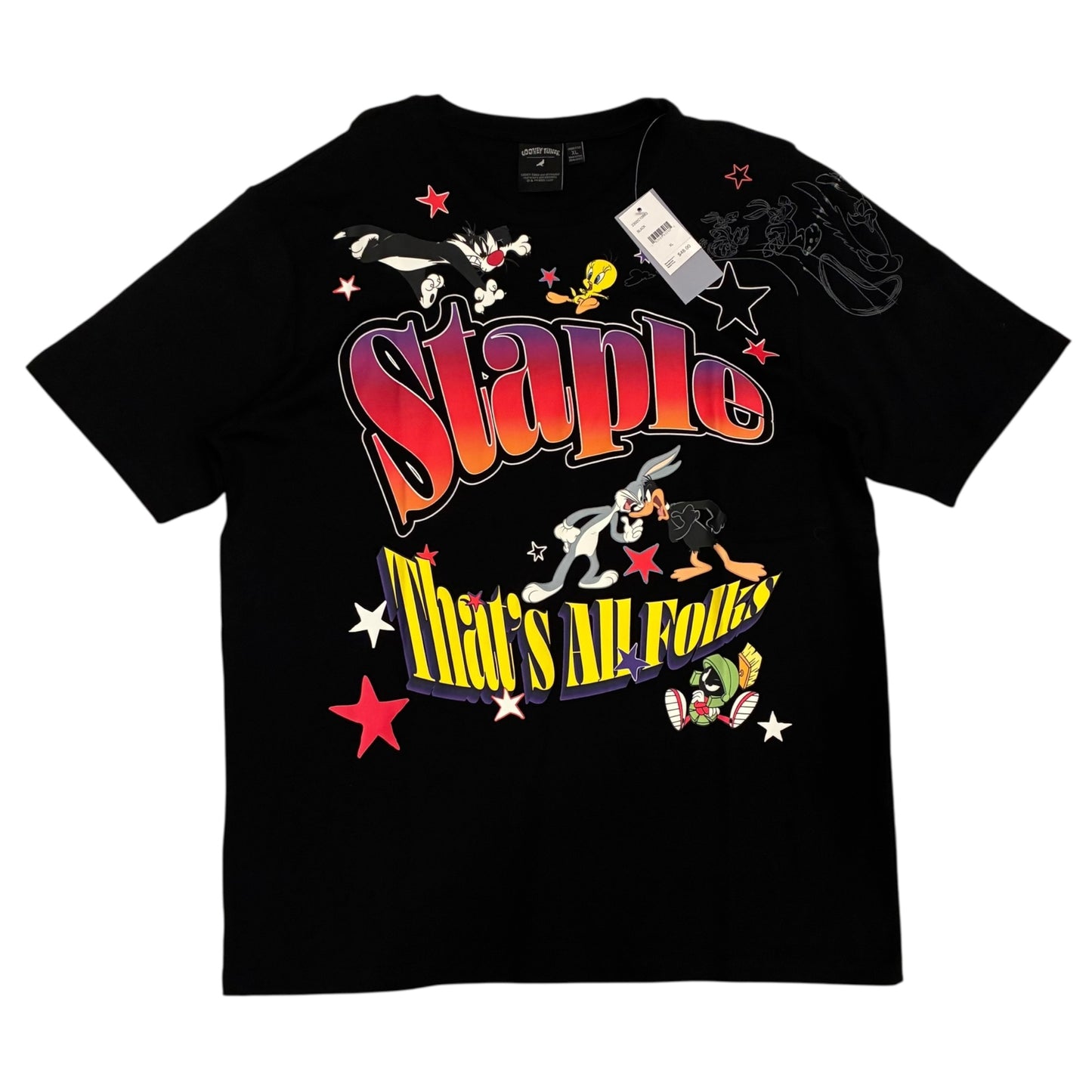 Staple x Looney Tunes - Deadstock Black Graphic T-Shirt