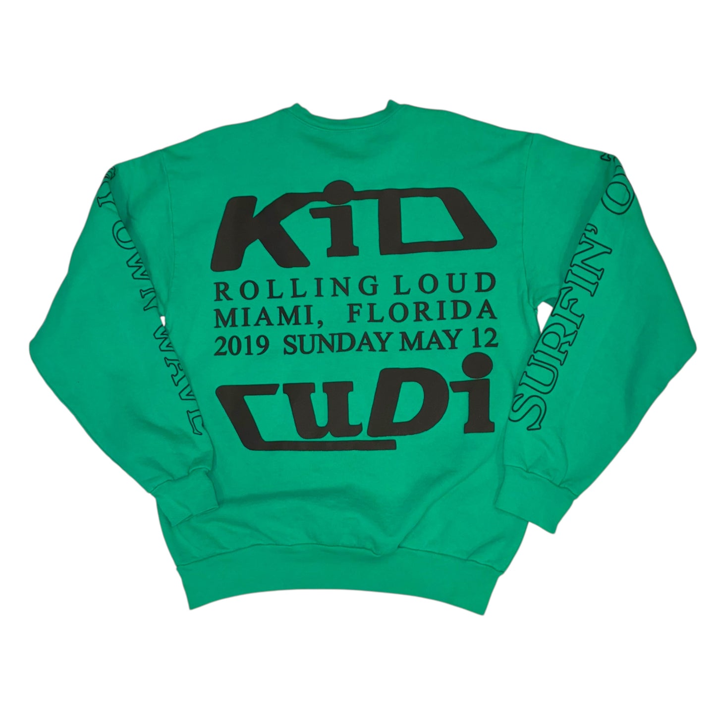 Kid Cudi x CPFM - 2019 Swim Puff Print Deadstock Rolling Loud Crewneck Sweatshirt