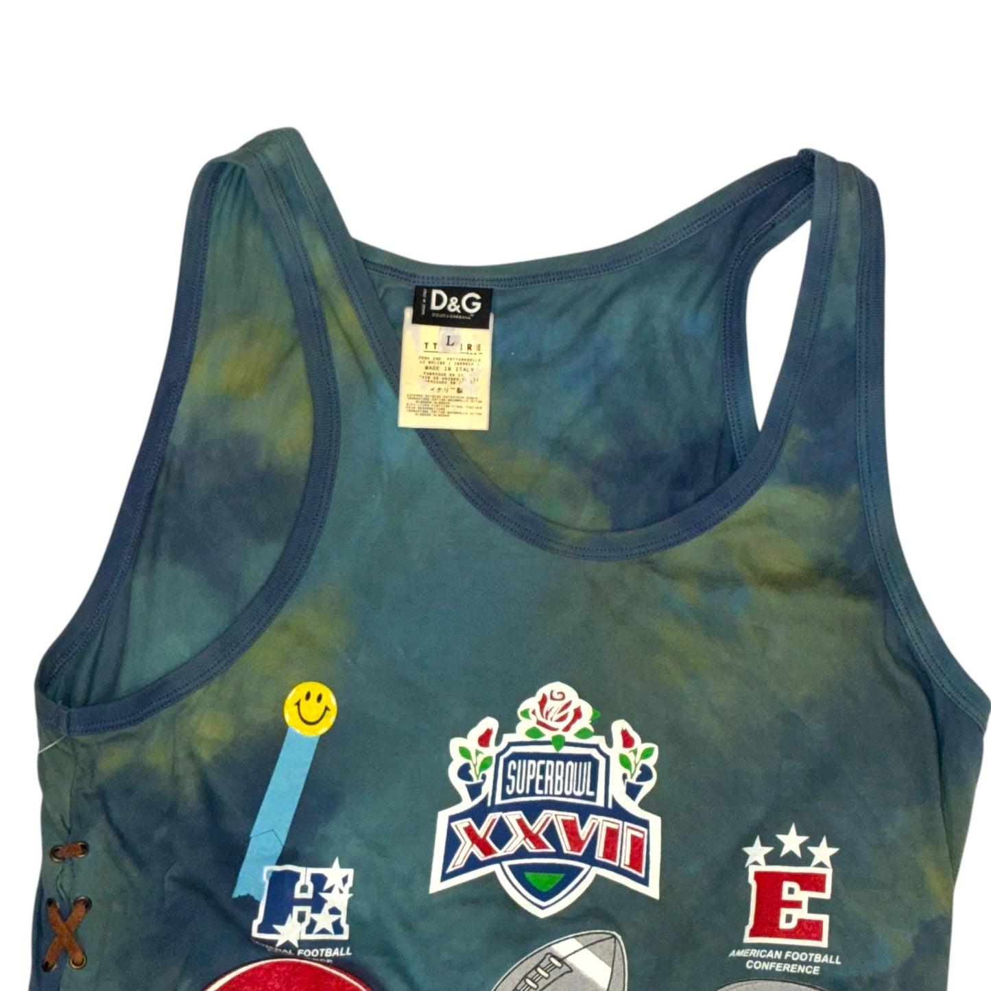 Dolce & Gabana - Vintage 1993 Superbowl Bills vs Cowboys Exclusive Womens Tank Top