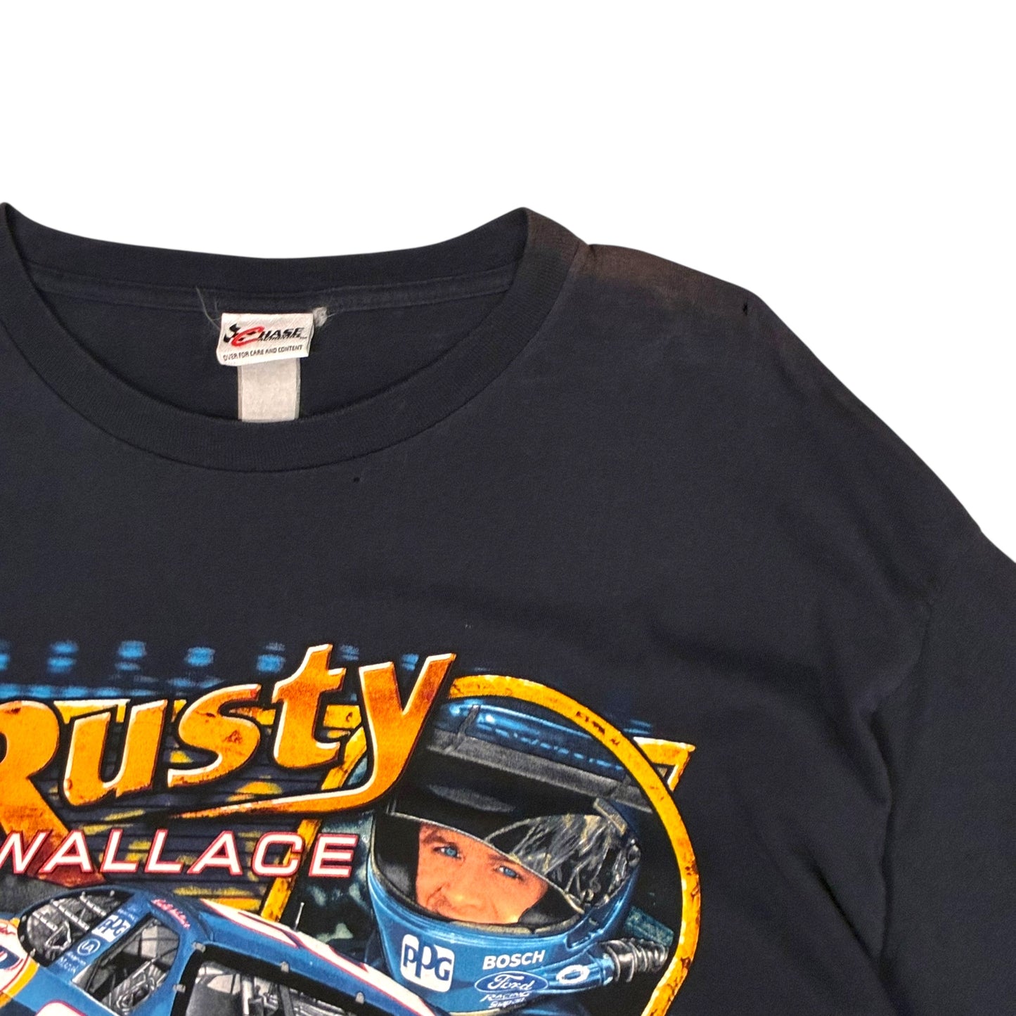 Chase Authentics - Rusty Wallace Navy Vintage 90s T-Shirt