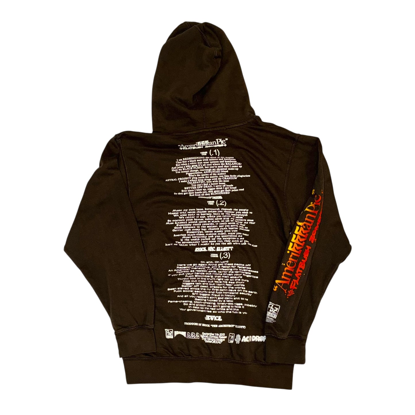 Flatbush Zombies - 2013 Graphic Tour Hoodie Sweatshirt