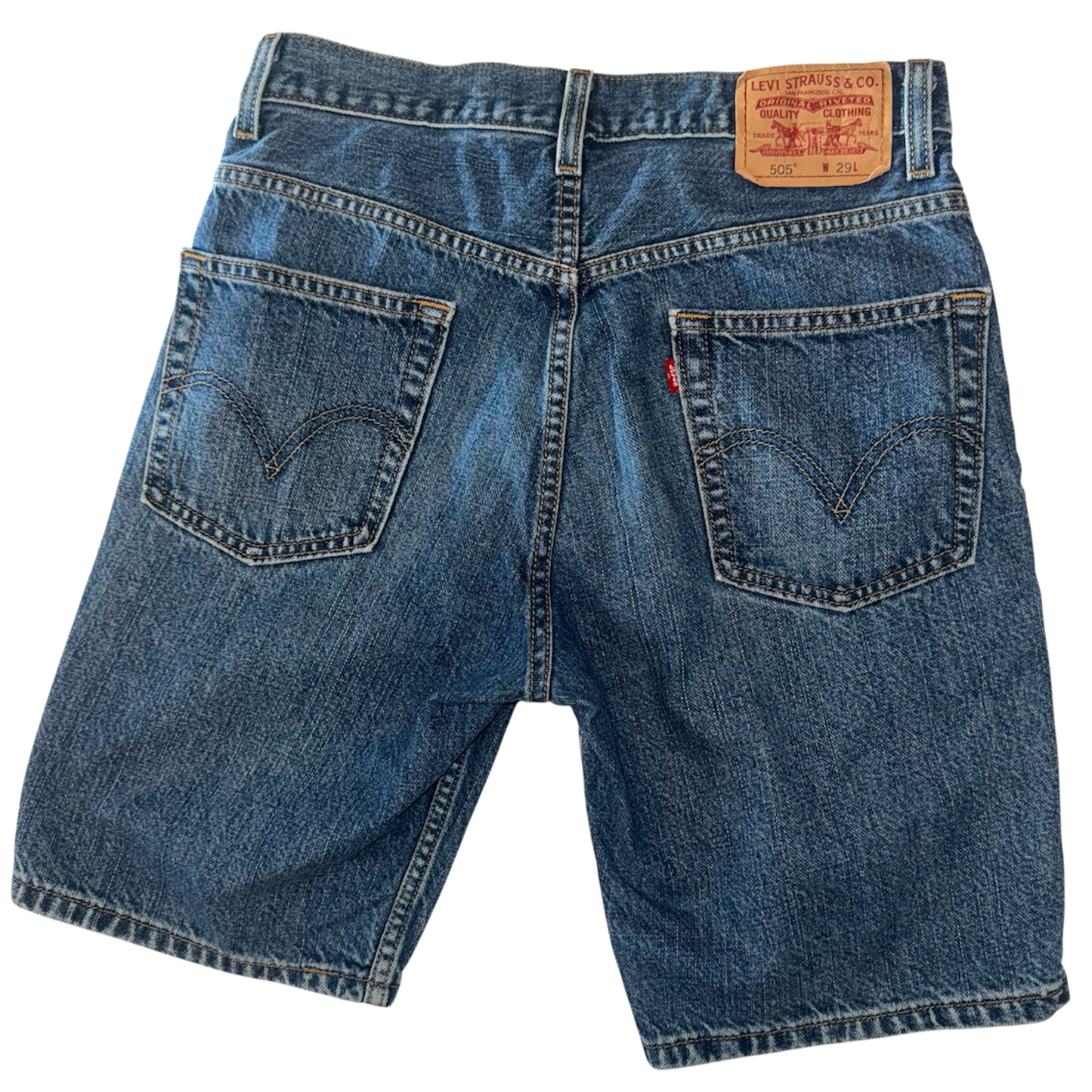 Levi Strauss - Blue Denim 505 Jean Shorts