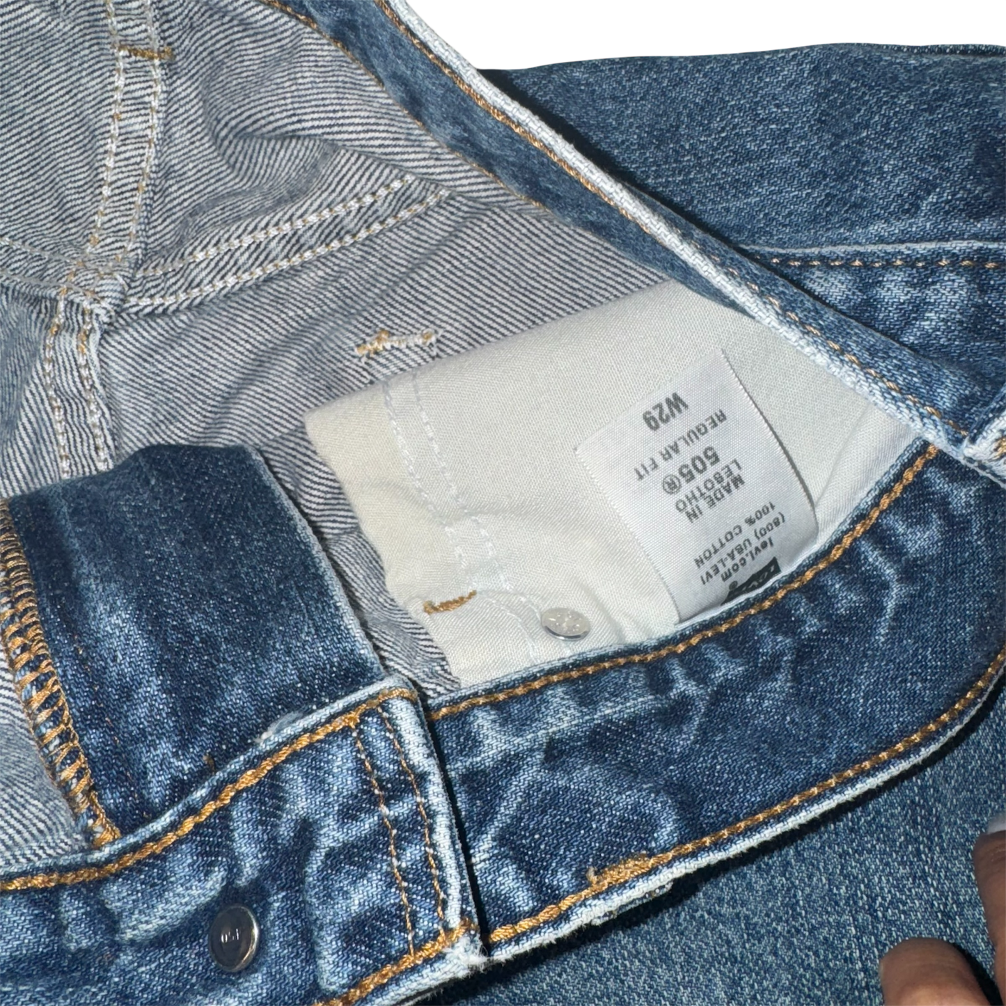 Levi Strauss - Blue Denim 505 Jean Shorts