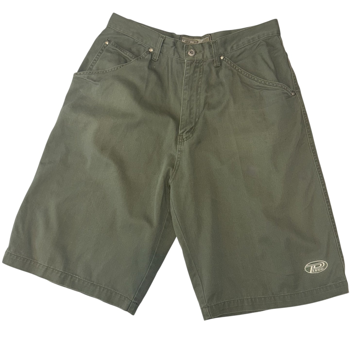 Plugg - Fatigue Fear Olive Vintage Y2K Chino Shorts