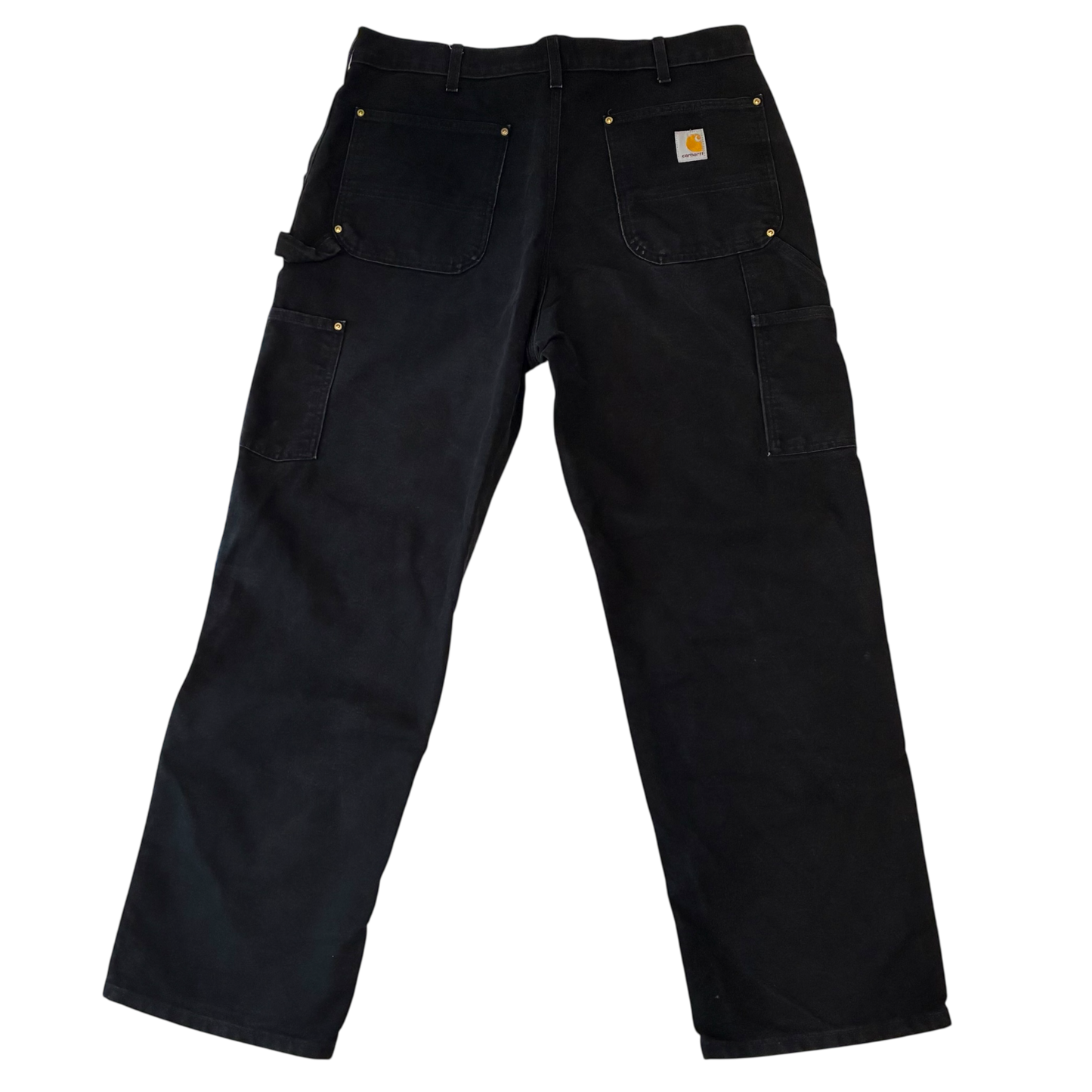 Carhartt - Relaxed Fit Black Double Knee Studded Workwear Pants