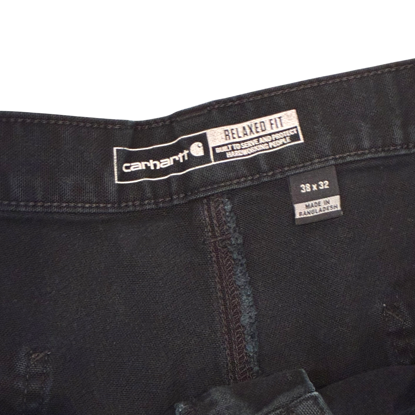 Carhartt - Relaxed Fit Black Double Knee Workwear Pants