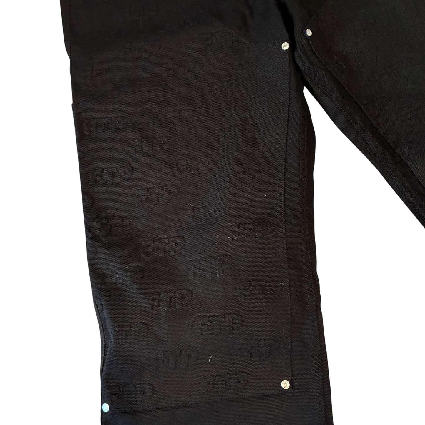 FTP Orange Label - Double Knee Black Pants