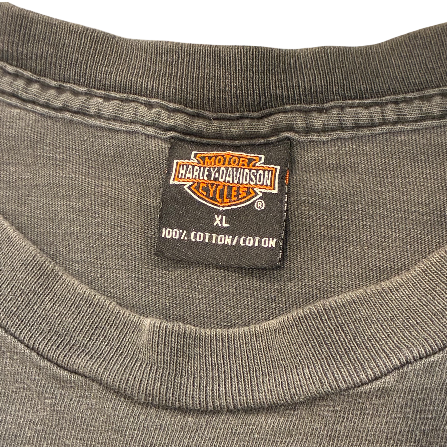 Harley Davidson - Crown Thorns Faded Black Vintage 2001 T-Shirt
