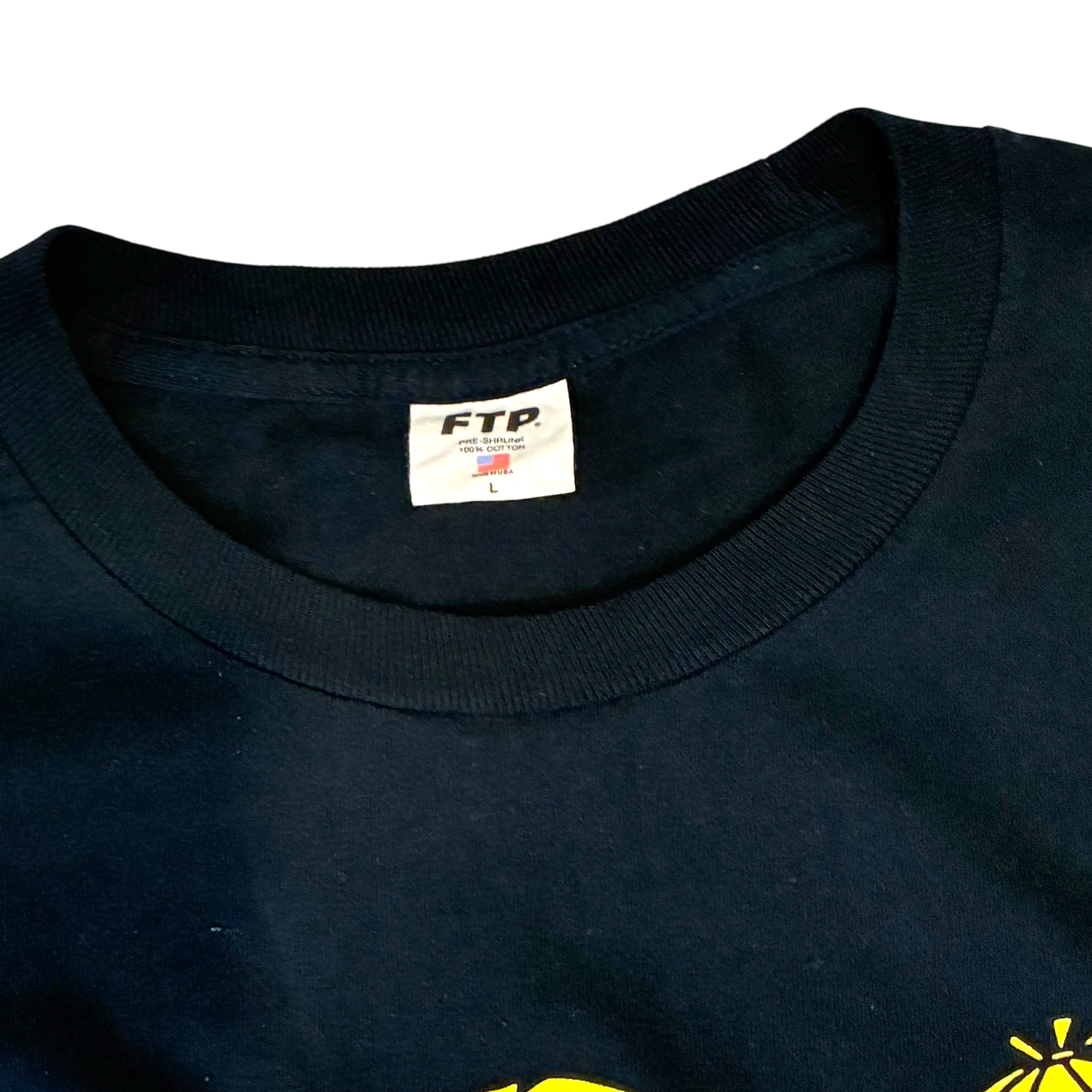 FTP - Spliffy Navy Long-sleeve Graphic T-Shirt