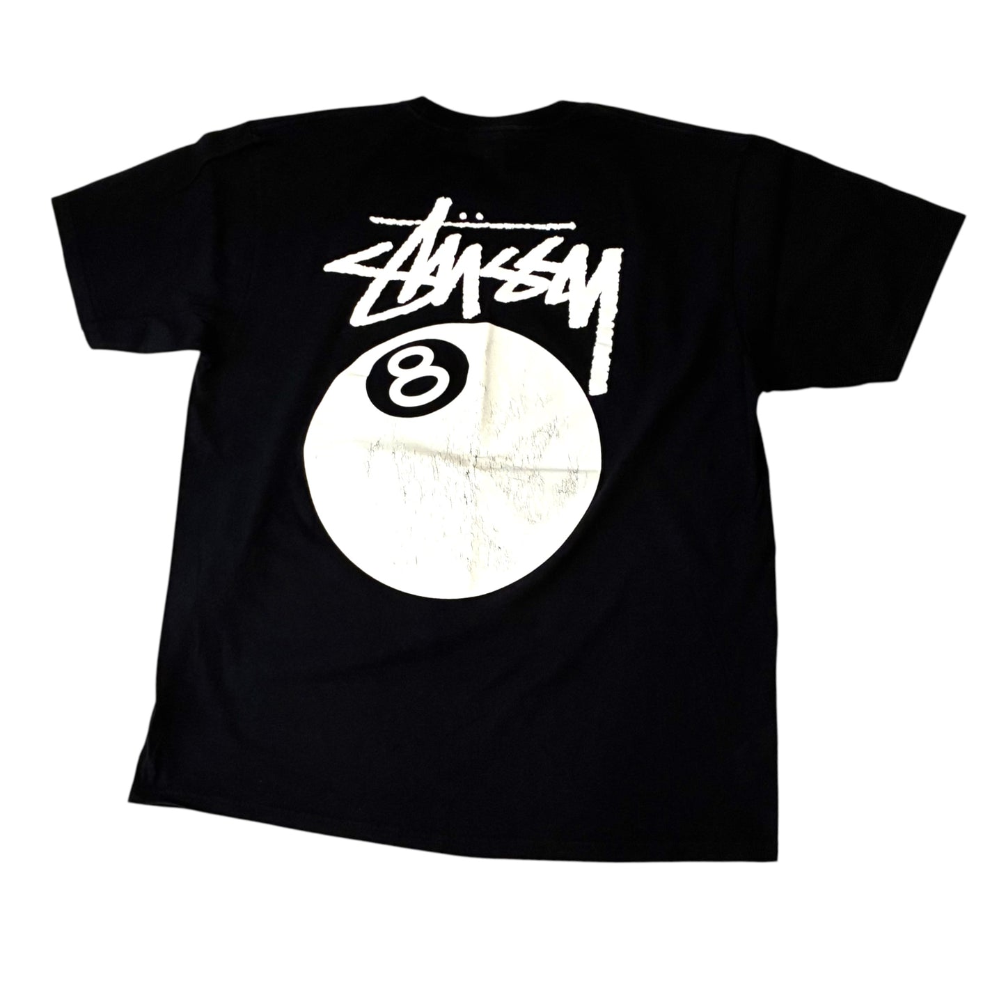 Stussy - Black Eight Ball Graphic T-Shirt